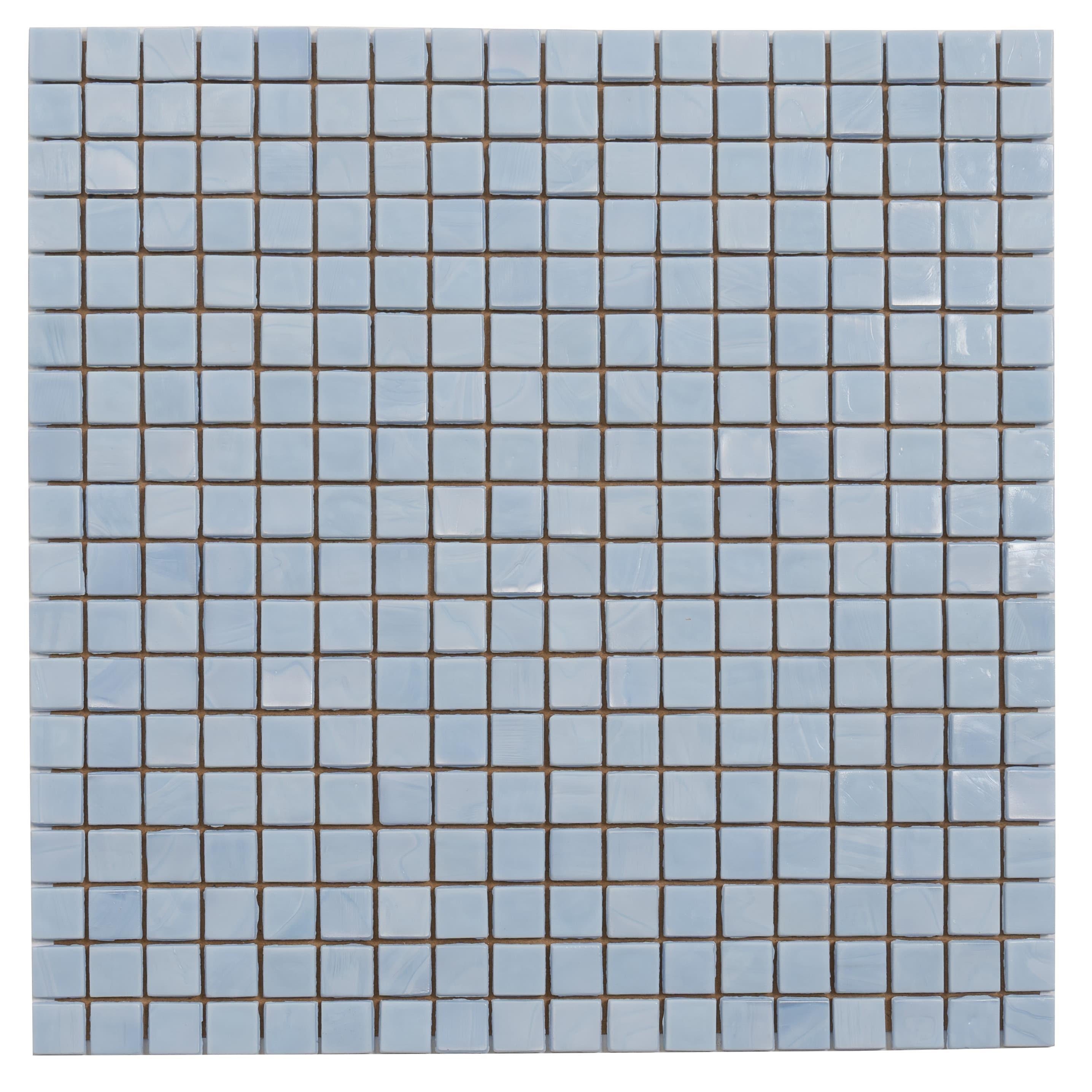 Skosh 0.6" x 0.6" Glass Grid Mosaic Wall & Floor Tile