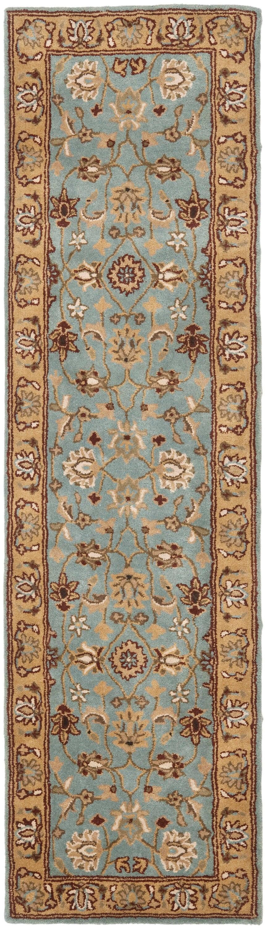 Heritage HG958 Hand Tufted Runners - Blue/Gold - 2'3"x8' - Safavieh