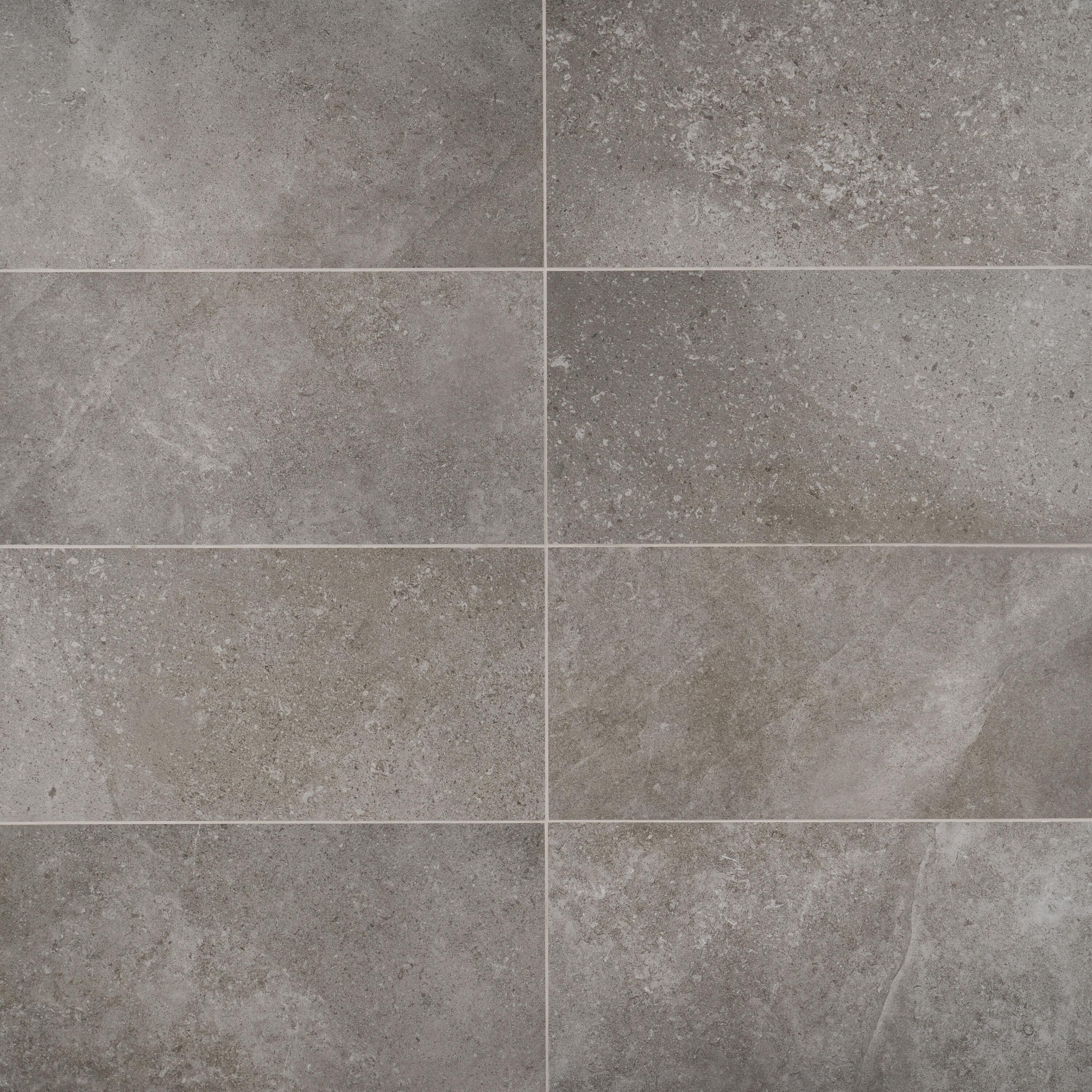 Bond Tile Grava 11.81 in. x 23.62 in. Matte Stone Look Porcelain Floor and Wall Tile (9.68 Sq. Ft. / Case)