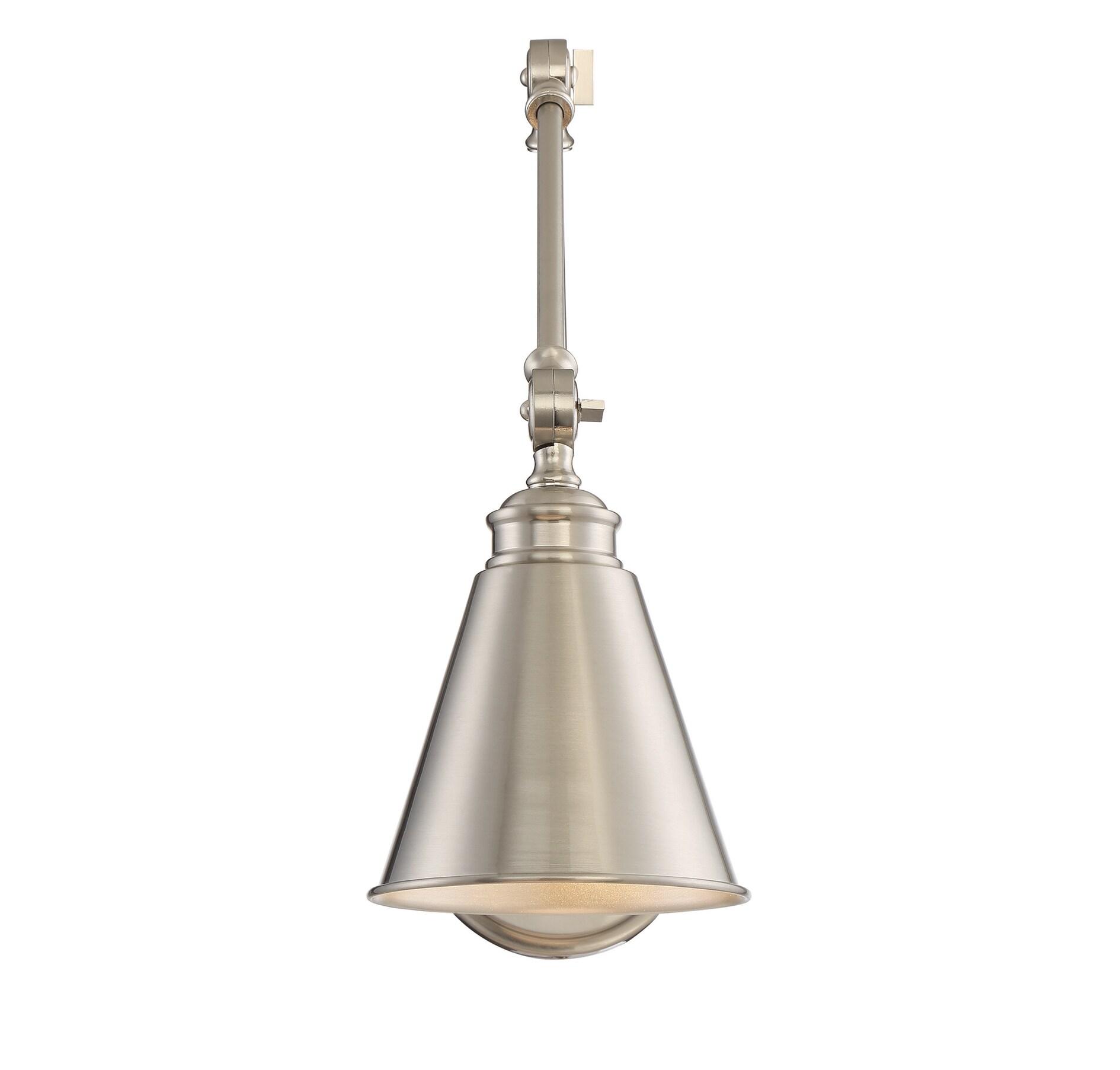 Morland 1-Light Adjustable Wall Sconce in Satin Nickel