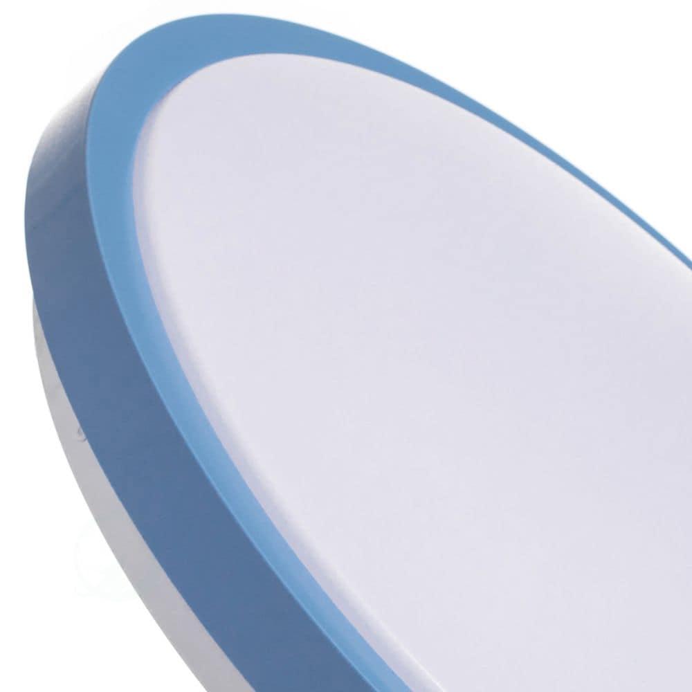 LED Ceiling Light Fixture Flush Mount Lighting, 6500K 30,000 Hour Lifetime 15 in. Blue 36W