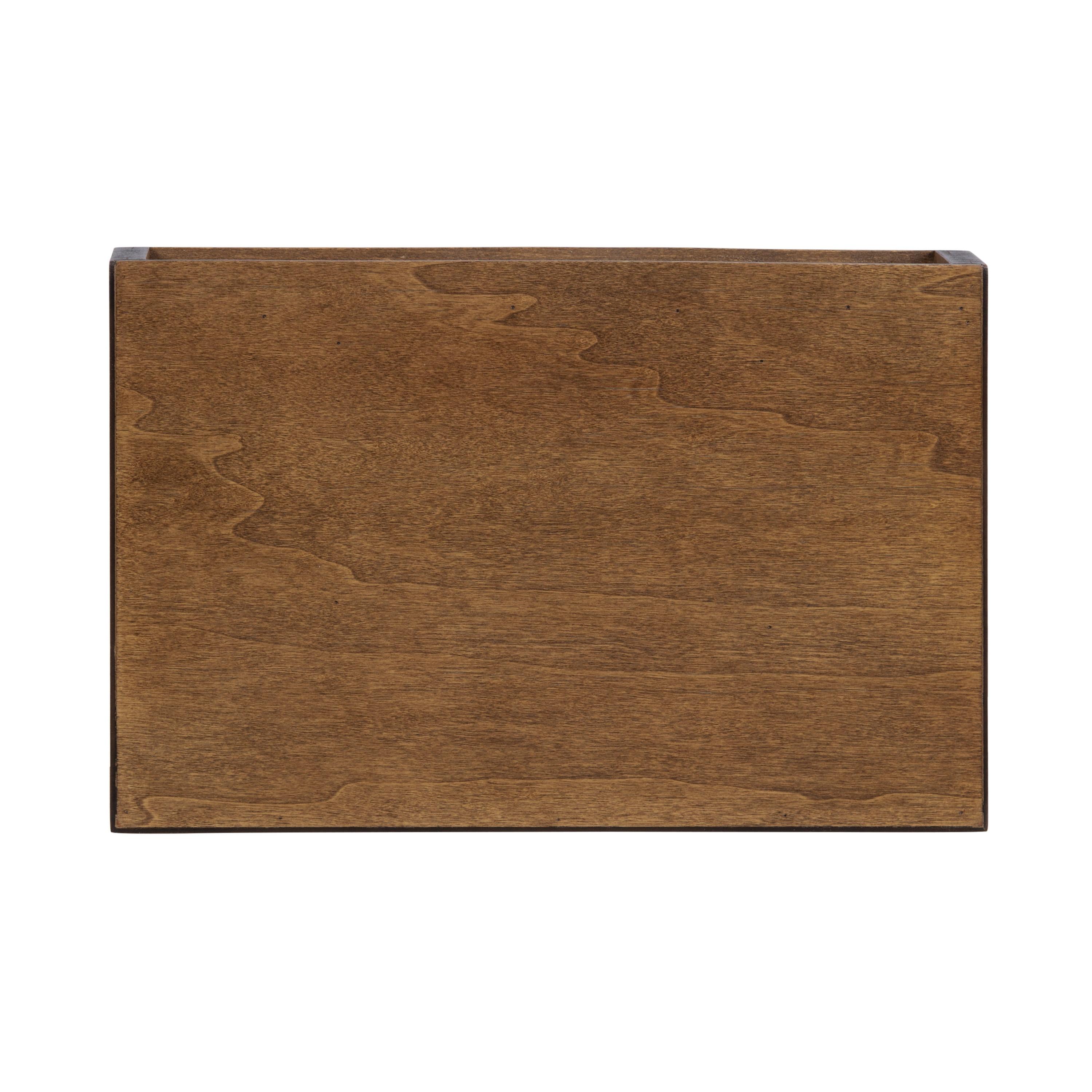 Kate & Laurel All Things Decor (Set of 3) 12" Havlock Wood Floating Shelves Rustic Brown