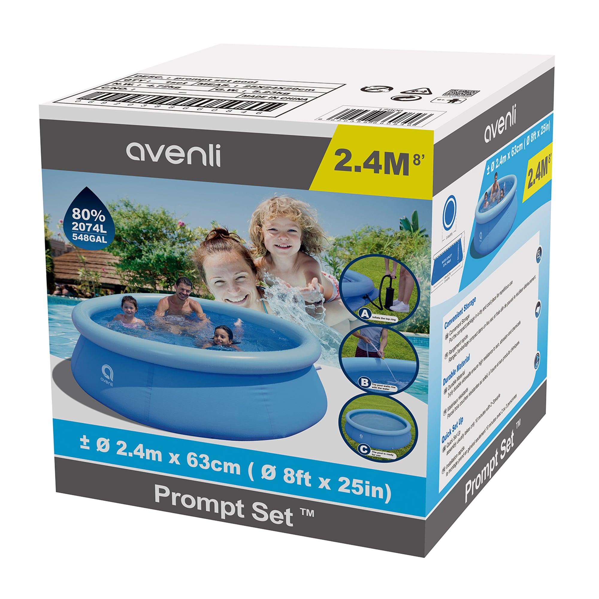 JLeisure Plastic Round Inflatable Pool 25'' H x 96'' W x 96'' L (Set of 2)