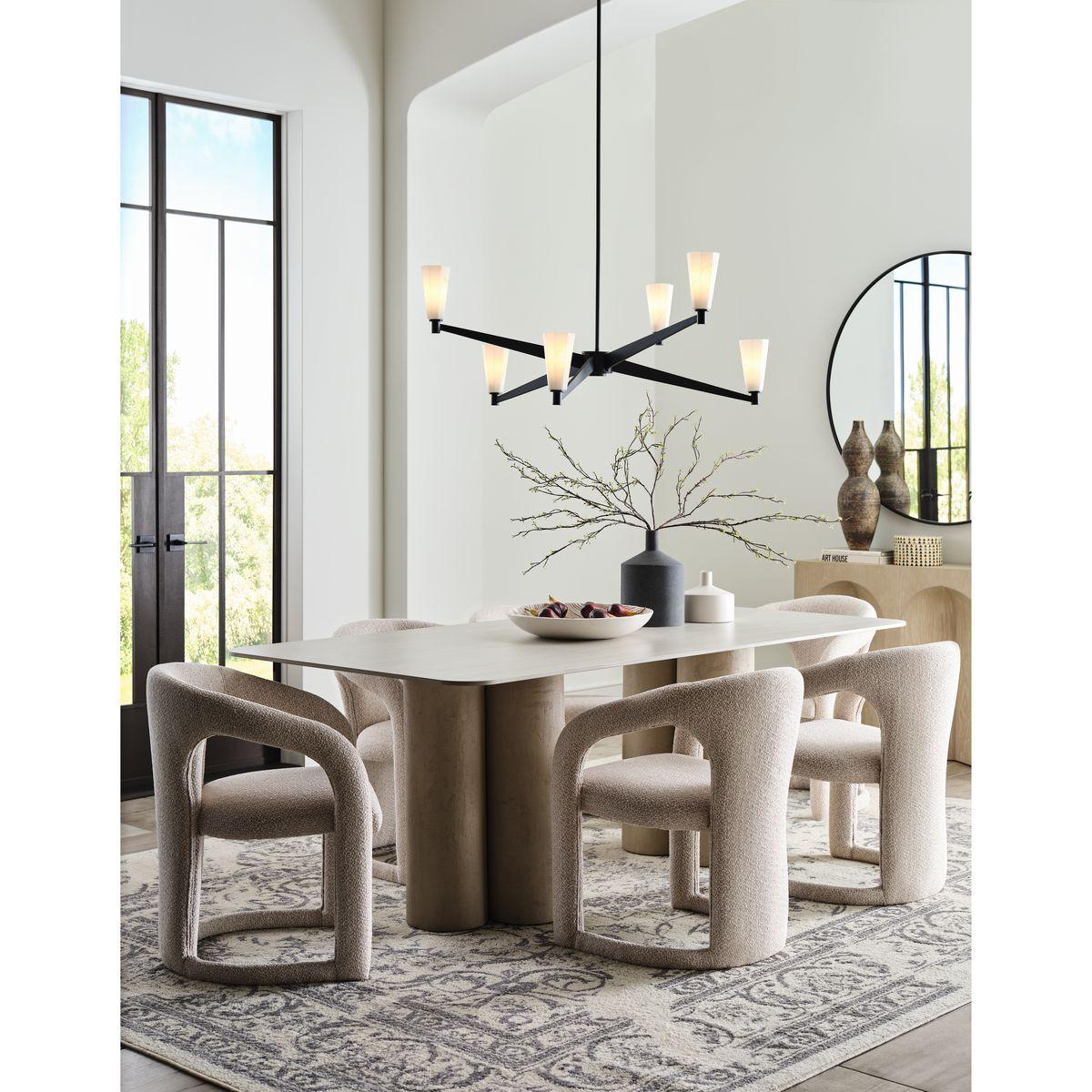 Progress Lighting Tosca 6 - Light Chandelier in  Matte Black