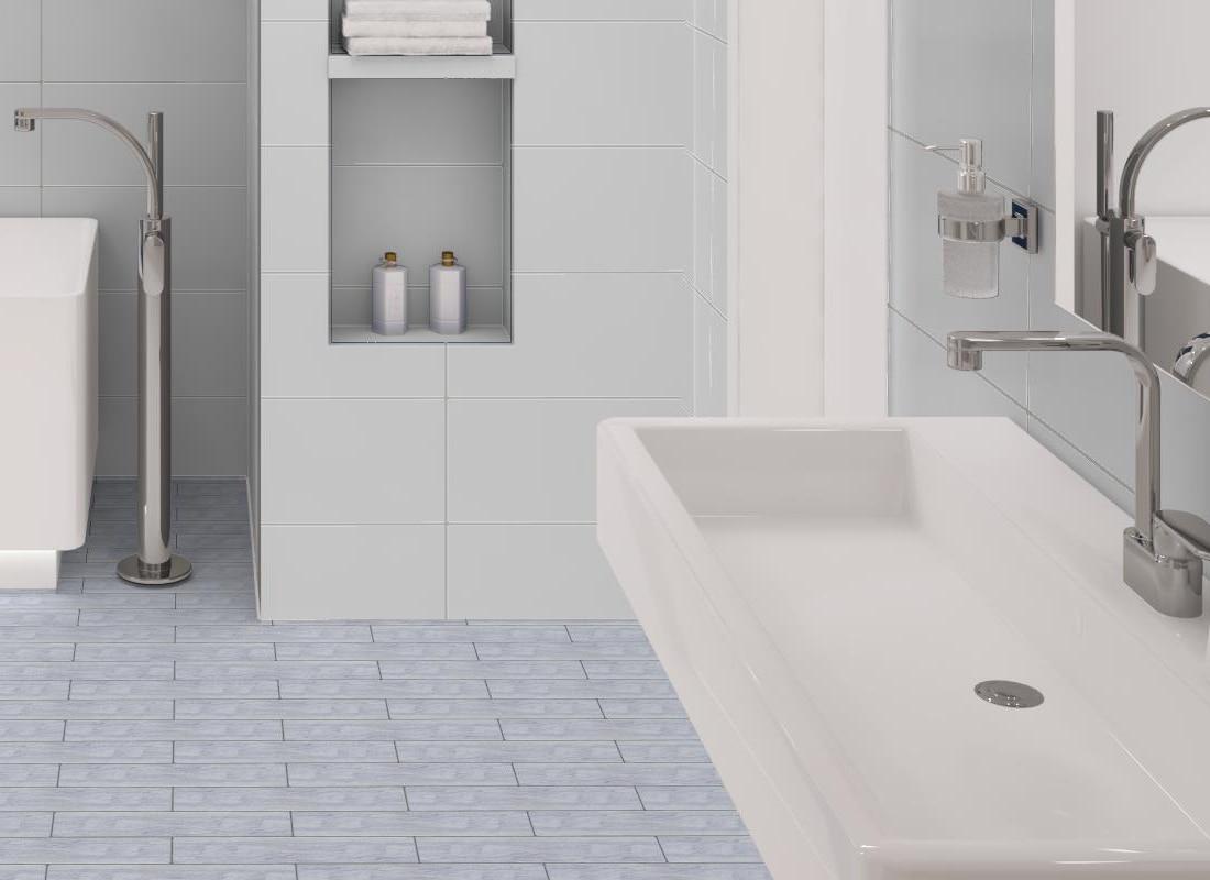 Kendel 3'' x 14'' Glass Subway Kitchen Backsplash and Shower Wall Tile