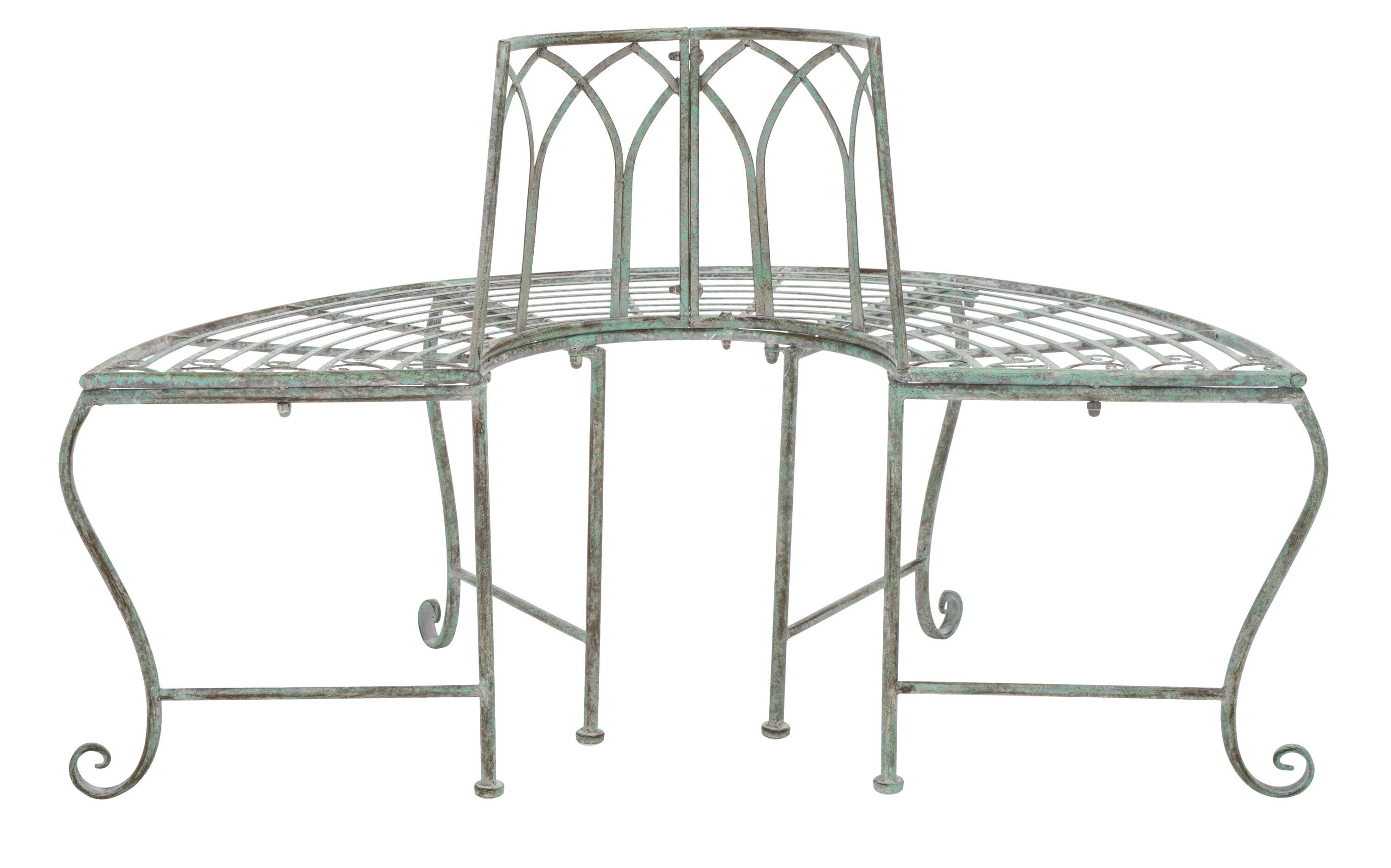 Abia Tree Bench - Outdoor - PAT5018 - Antique Dark Green - Safavieh