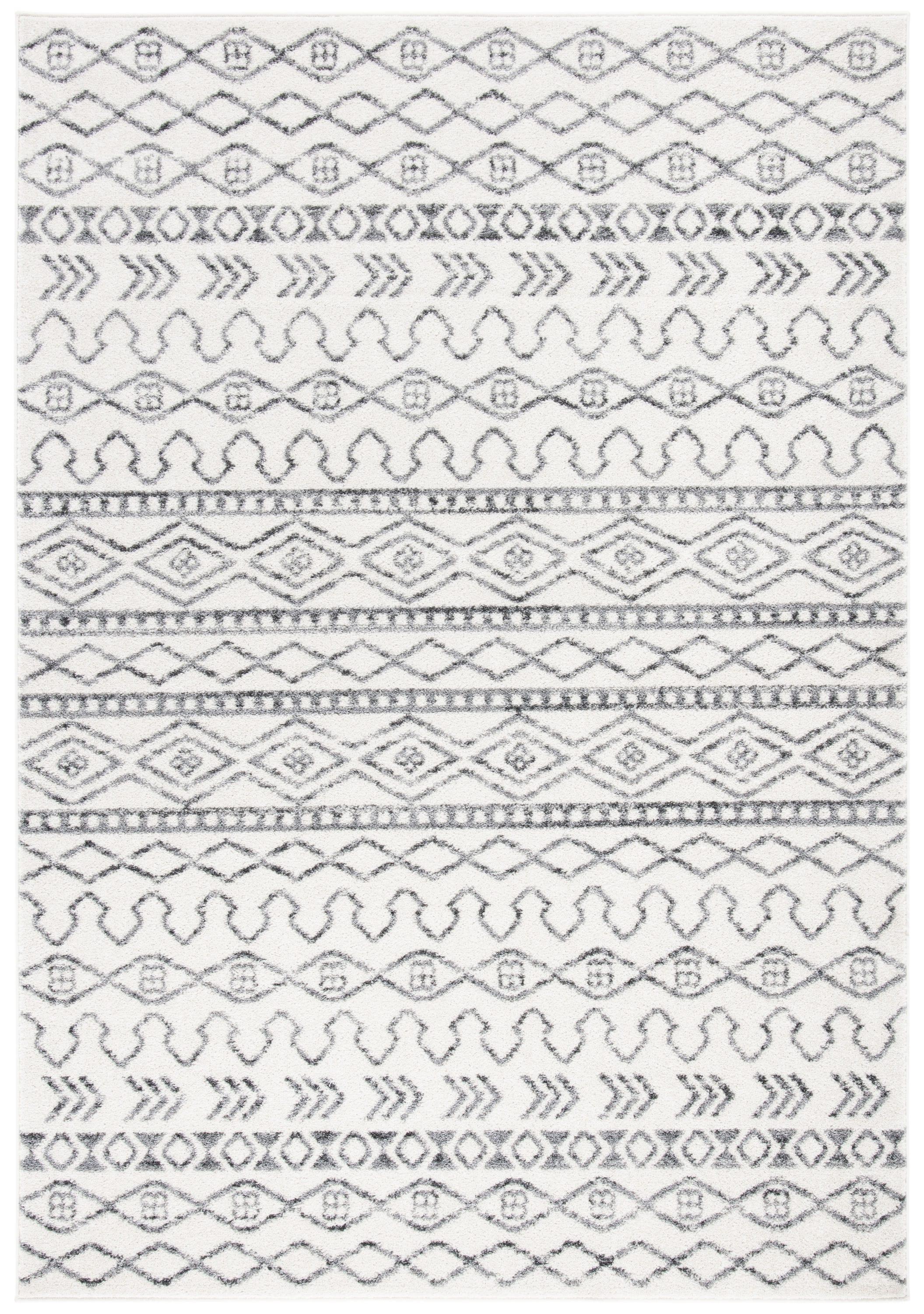 Tulum TUL694 Power Loomed Area Rug - Ivory/Grey - 8'x10' - Safavieh.