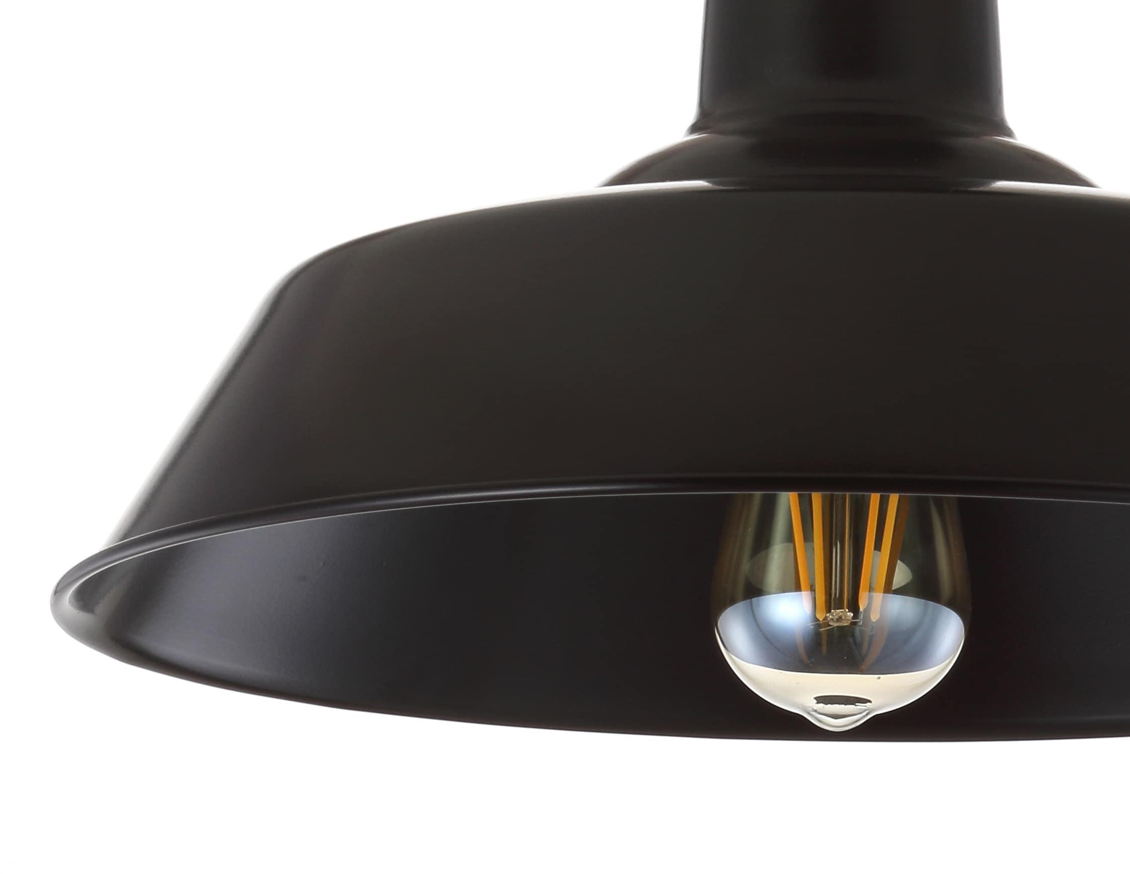 Chloe Lighting Friedrich Industrial-Style 1 Light Rubbed Bronze Semi-Flush Ceiling Fixture 14" Wide