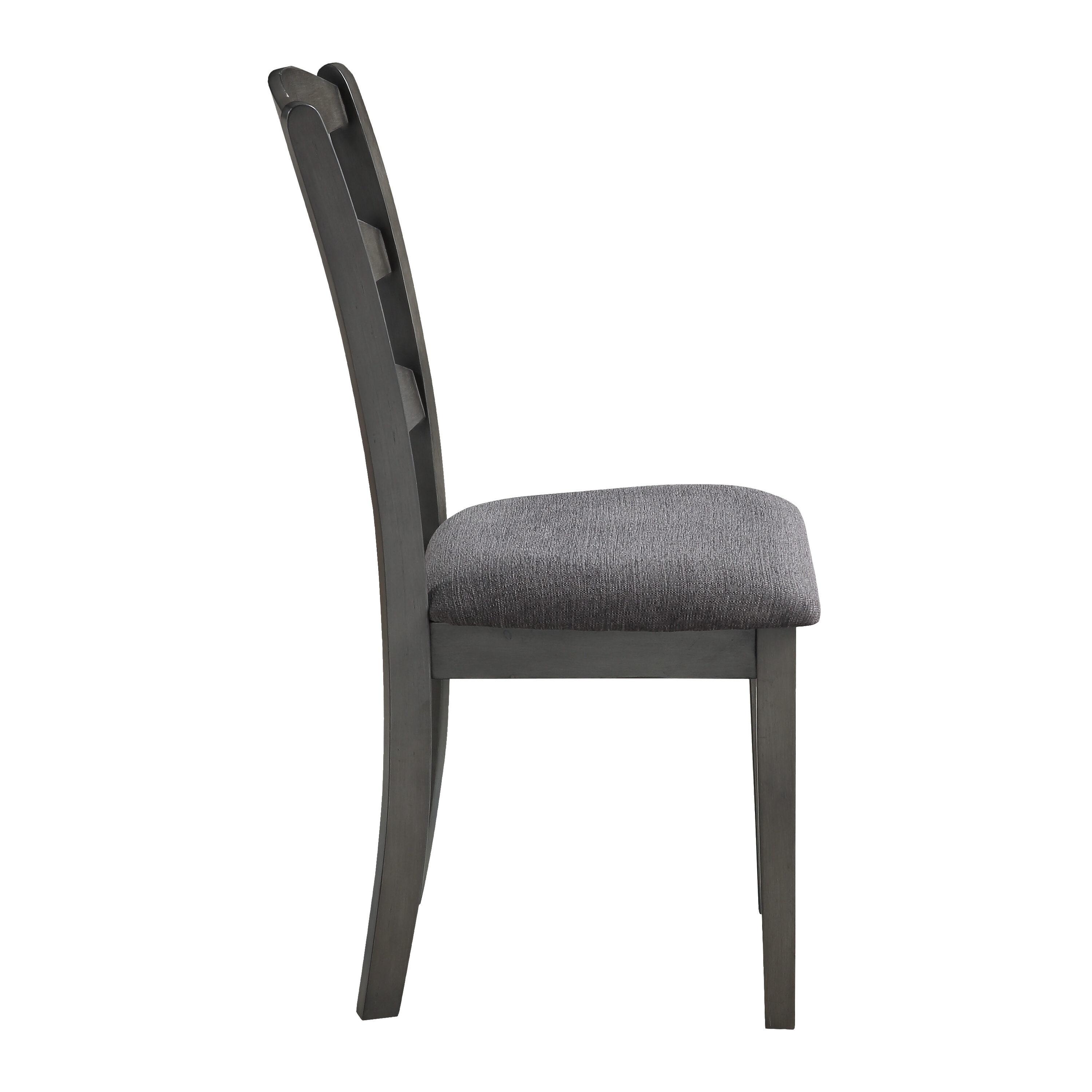 West Lake 7 PC Wood Dining Table Set Antique Finish Natural Top and Gray Base