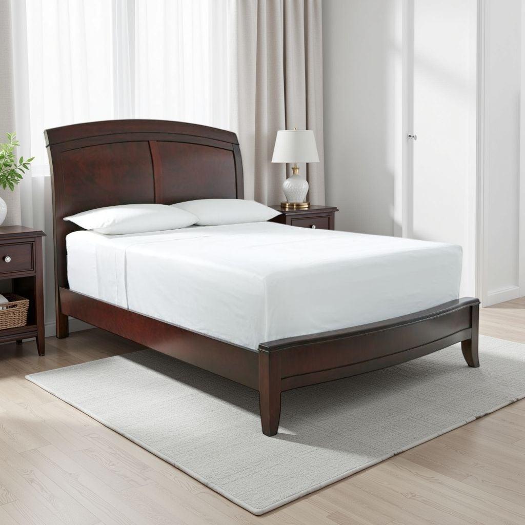 Modus Furniture Cama Trineo de Madera Brighton en Color Canela