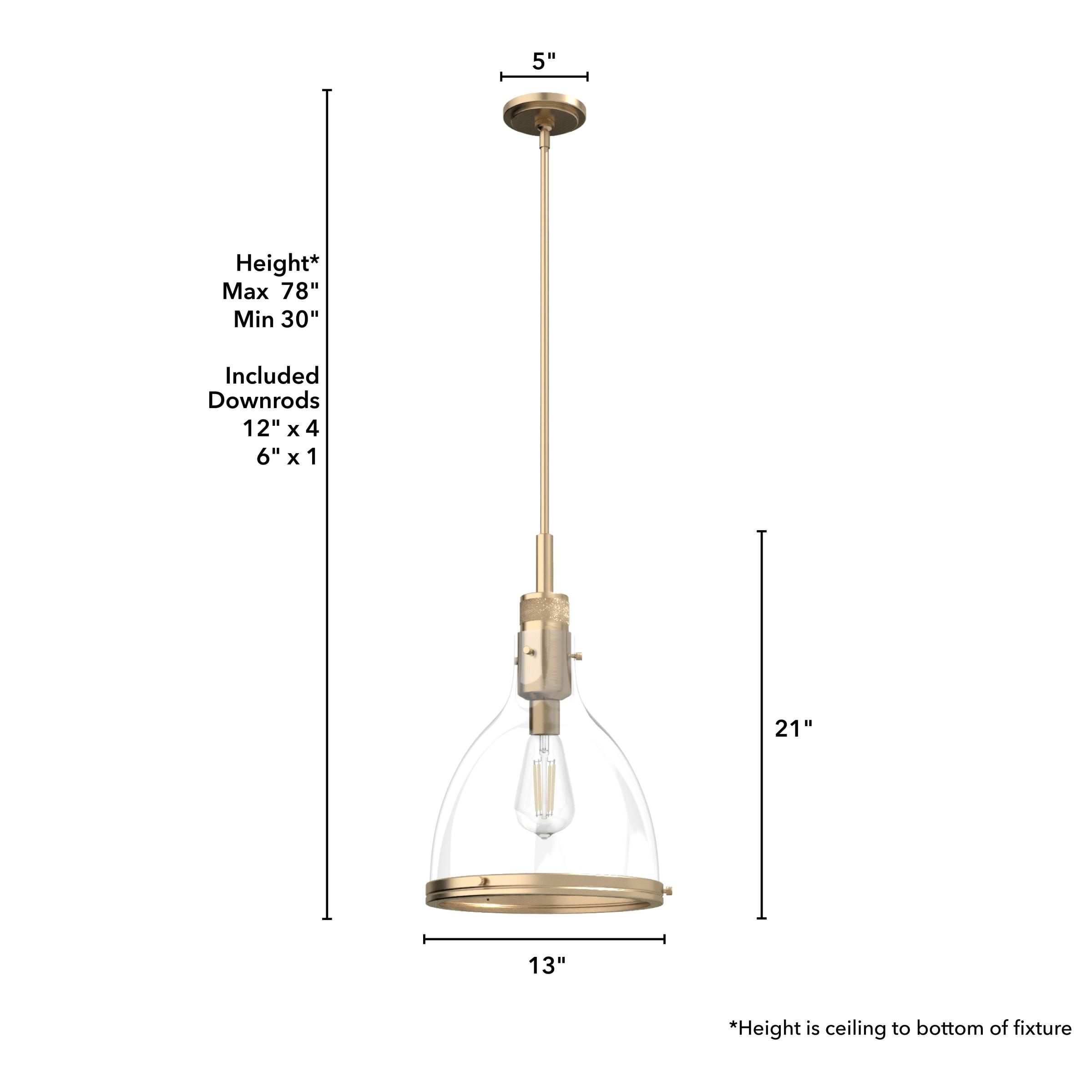 Van Nuys 1 Light 13 inch Bell Pendant