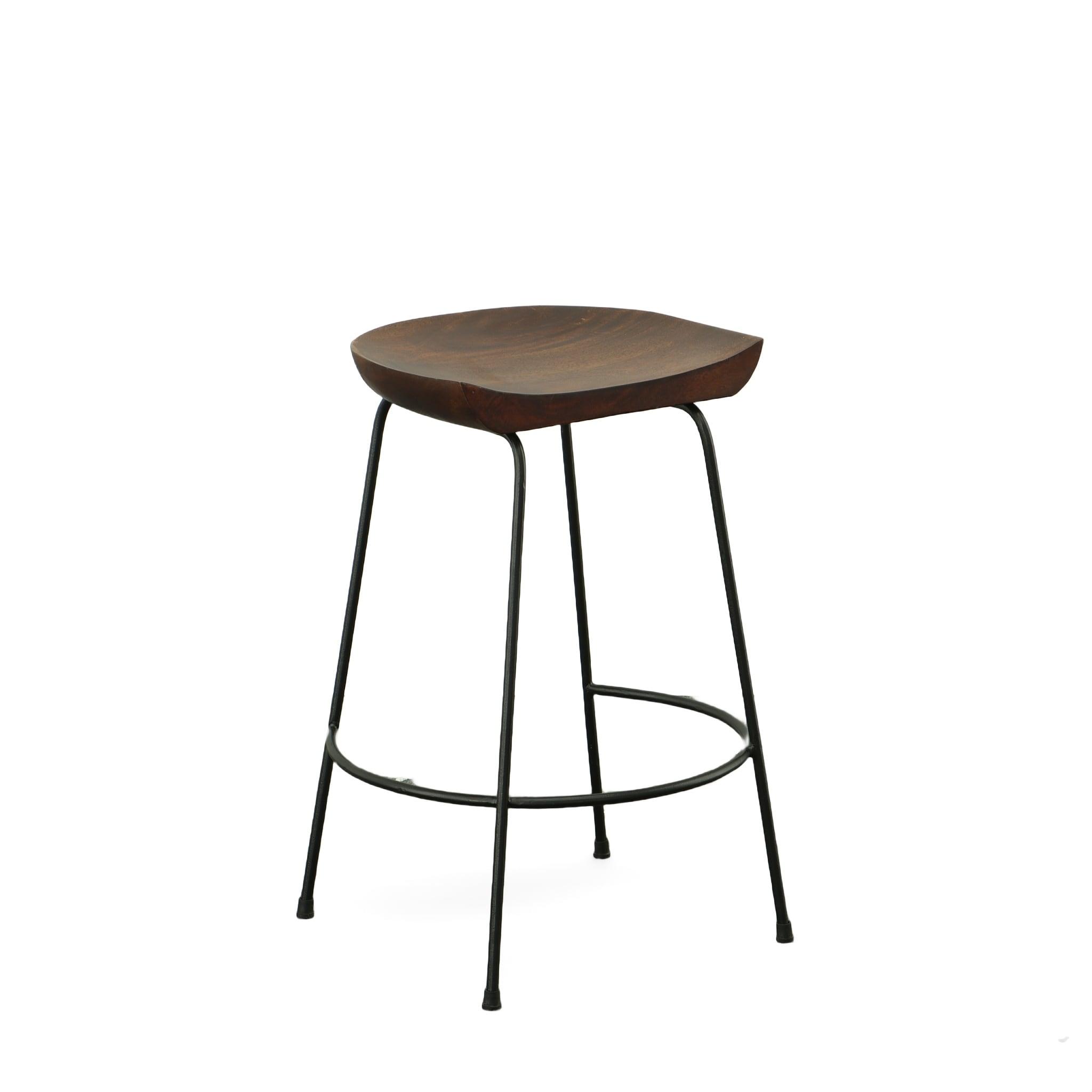 Carolina Classics Diya 24.5" Counter Stool Chestnut Black