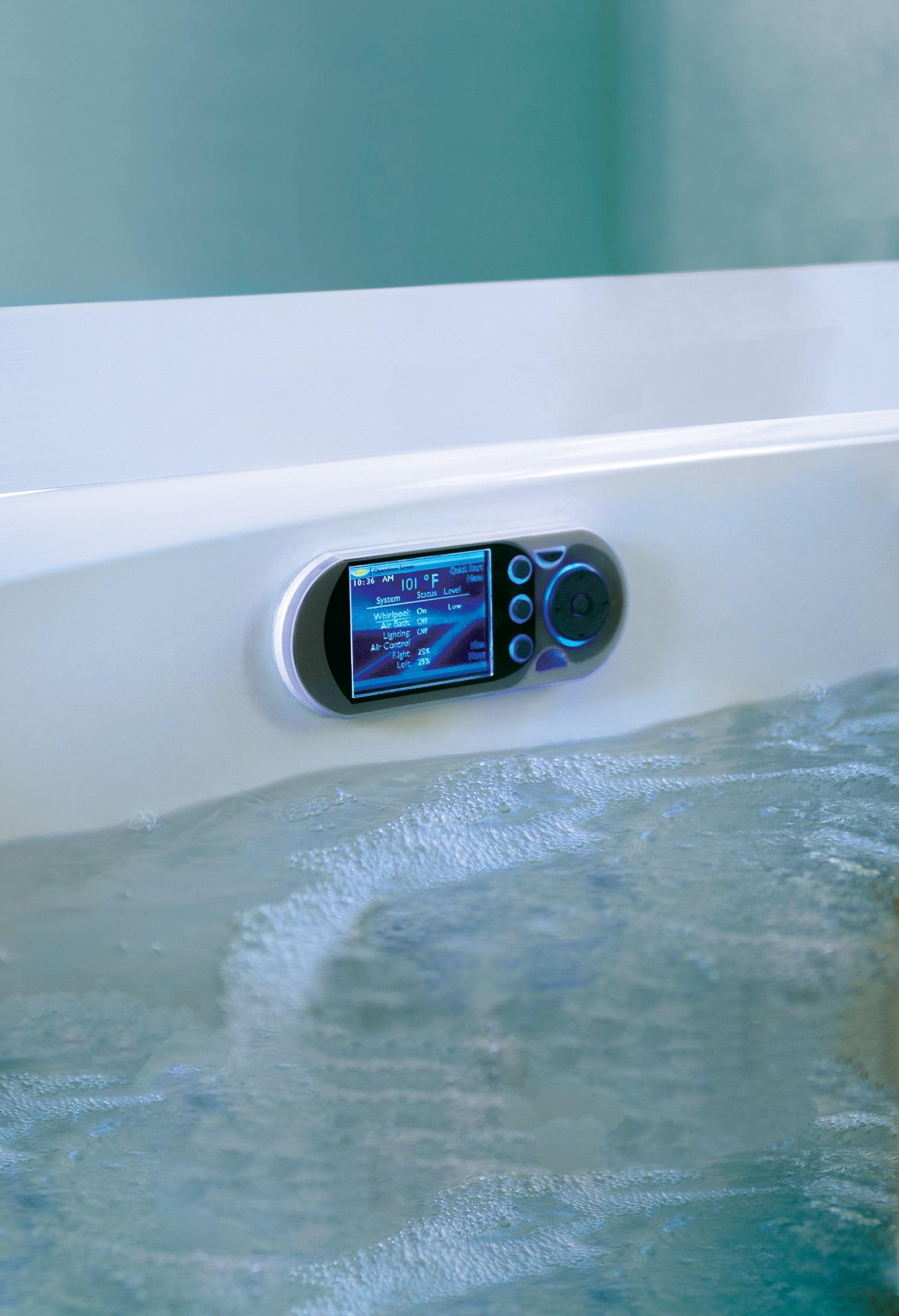 Fuzion® 71.75" x 59.75" Whirlpool Bathtub with Light and Heater