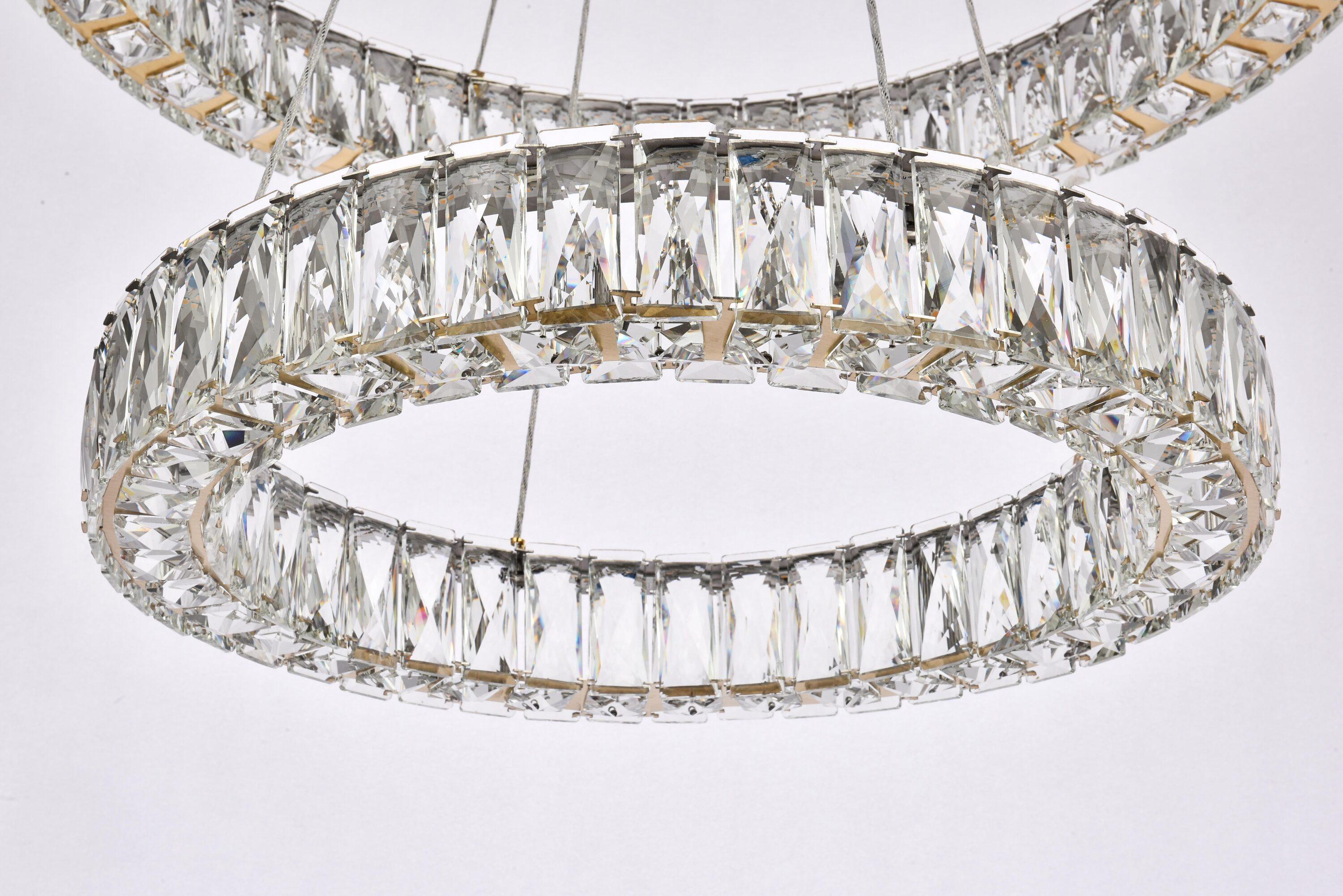 Elegant Lighting Monroe 2 - Light Chandelier in  Gold