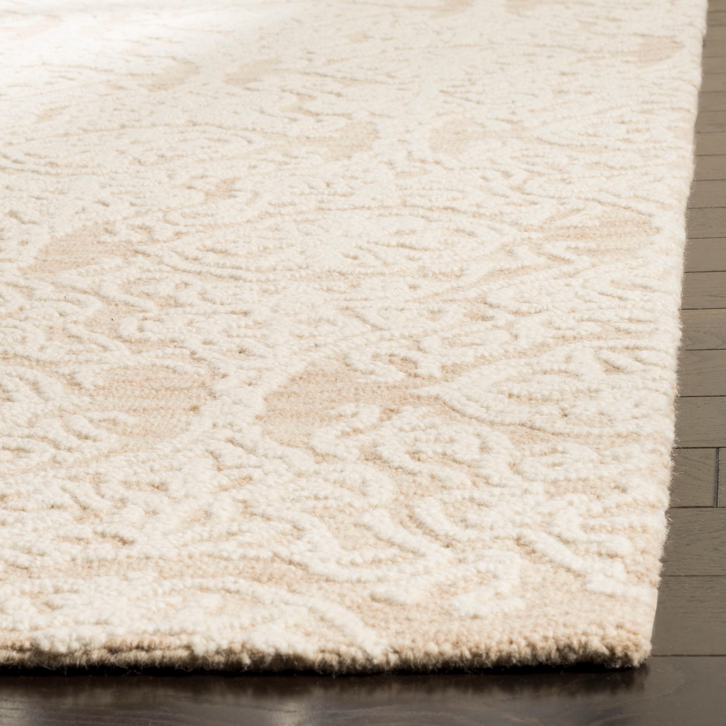 Blossom BLM112 Hand Tufted Indoor Area Rug - Beige/Ivory - 6'x9' - Safavieh