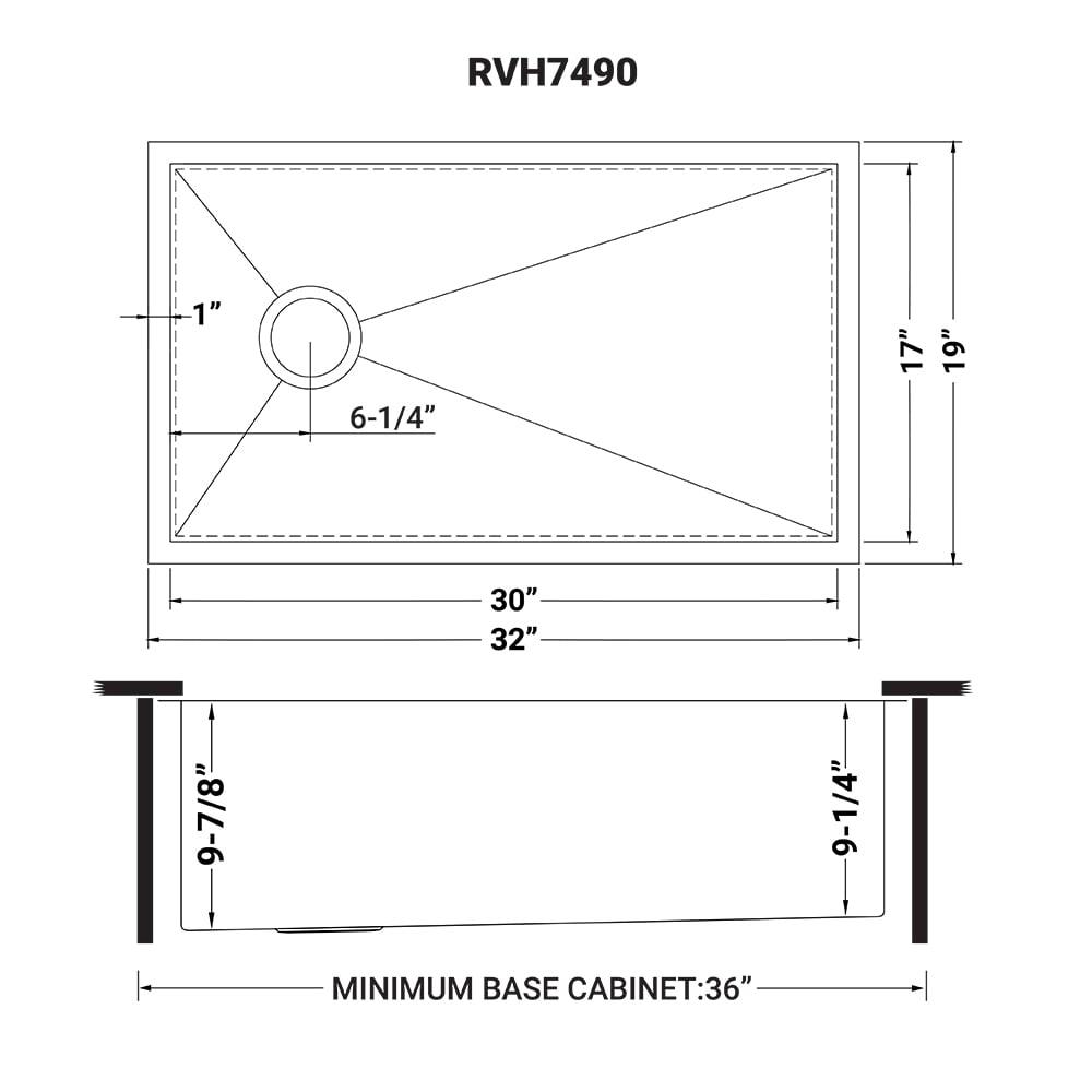 Ruvati Slope Bottom Offset Drain Reversible Kitchen Sink Undermount Stainless Steel