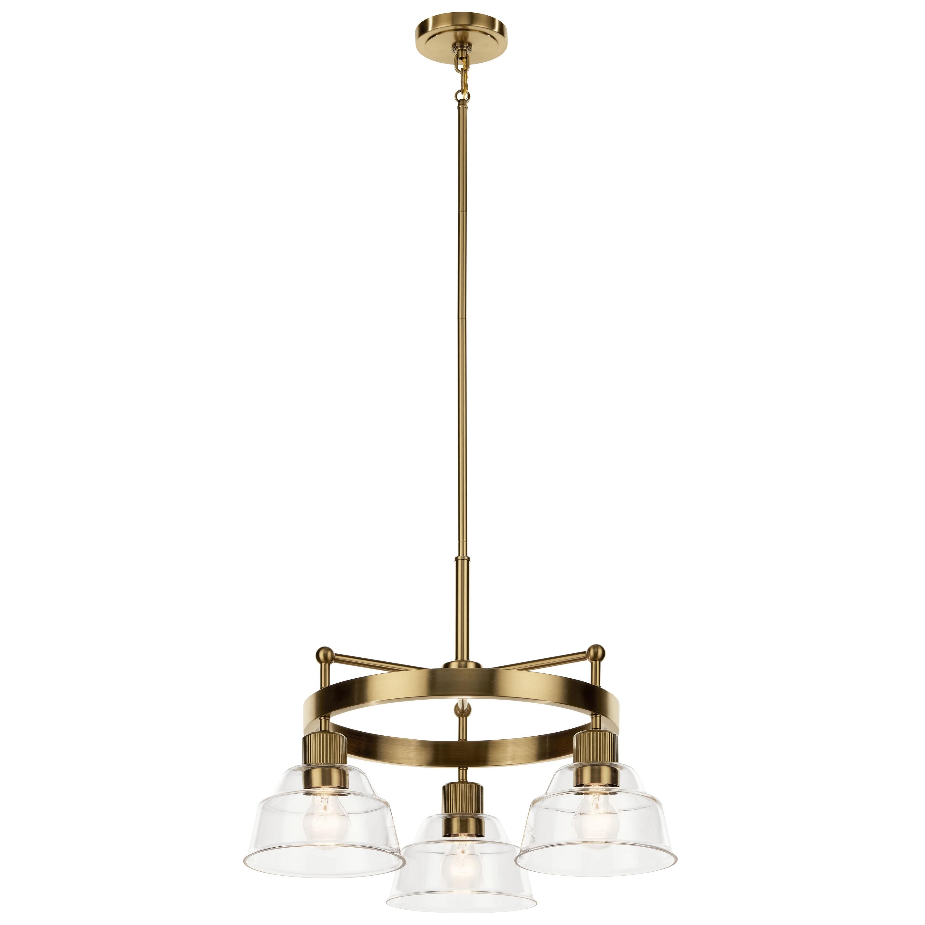Kichler Lighting Eastmont 3 - Light Chandelier in  Brushed Brass