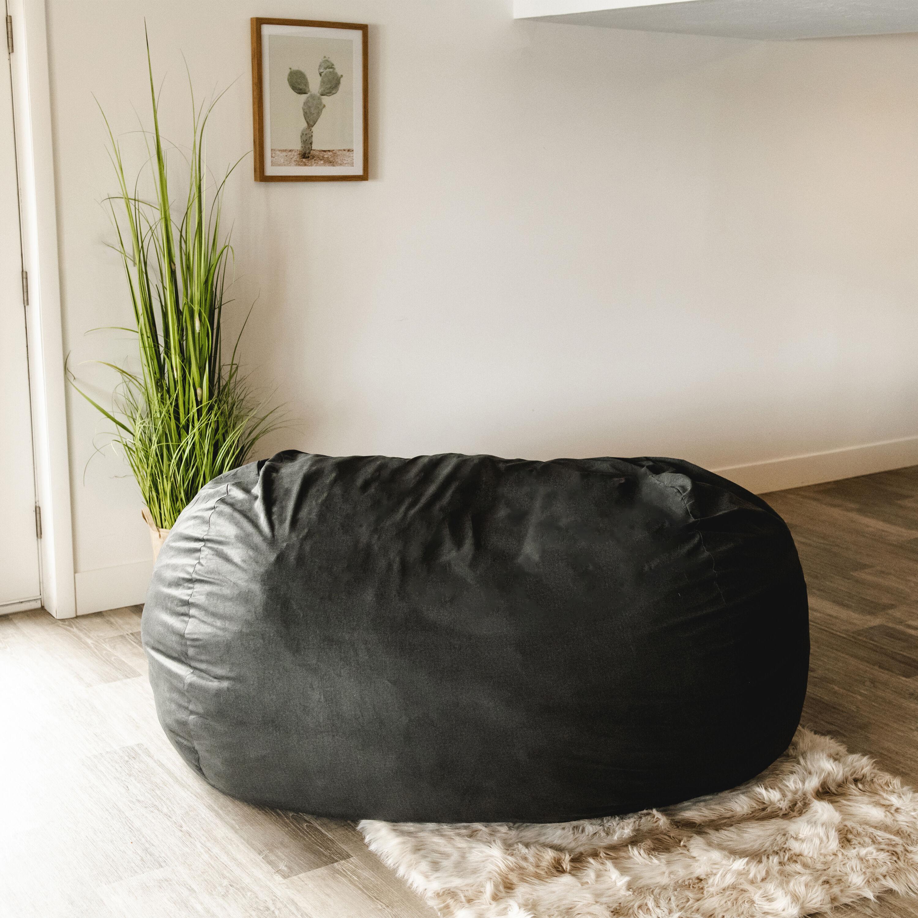 Big Joe Giant Foam Filled Bean Bag Sofa with Soft Removeable Cover