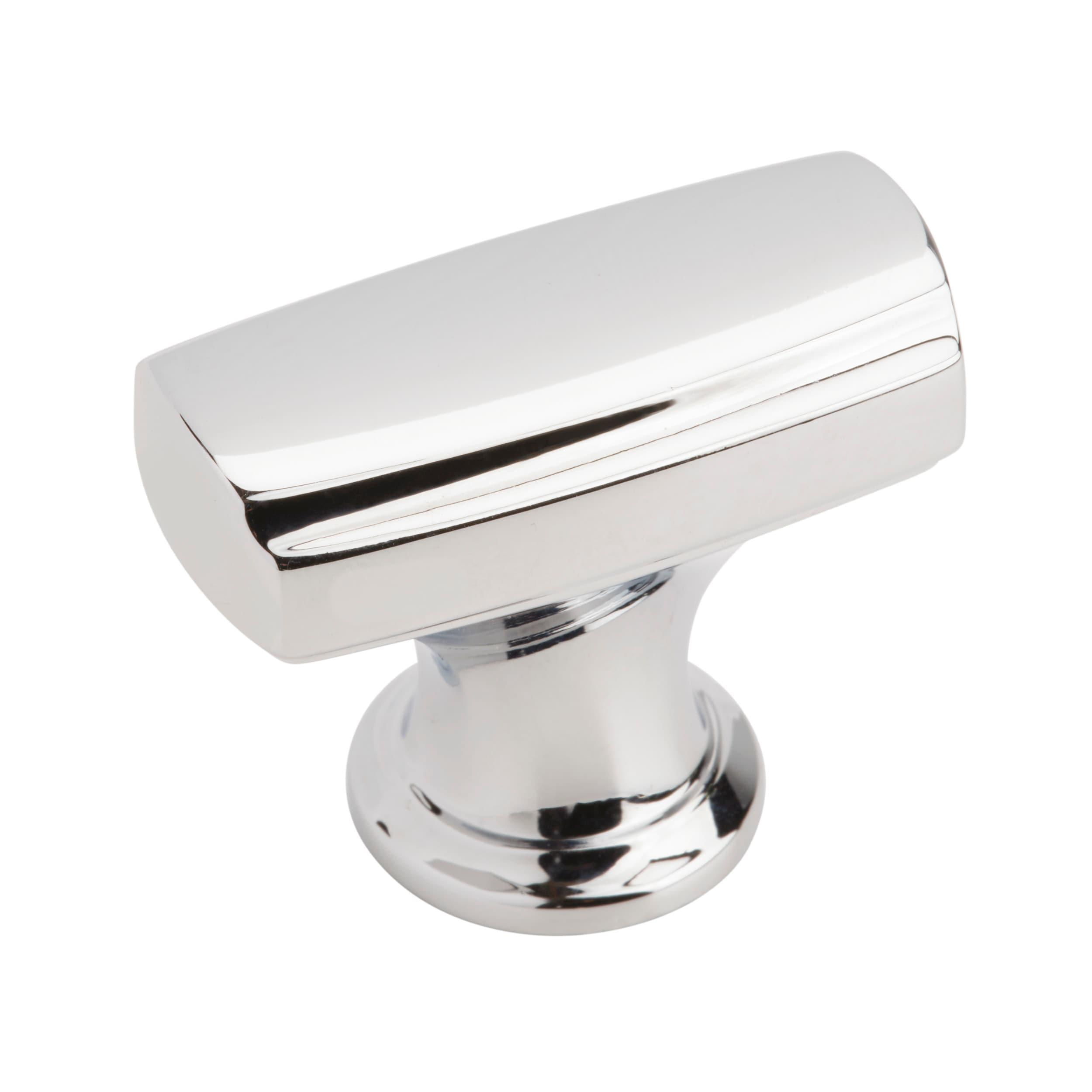 Amerock Highland Ridge 1-3/8 inch (35mm) Length Polished Chrome Cabinet Knob