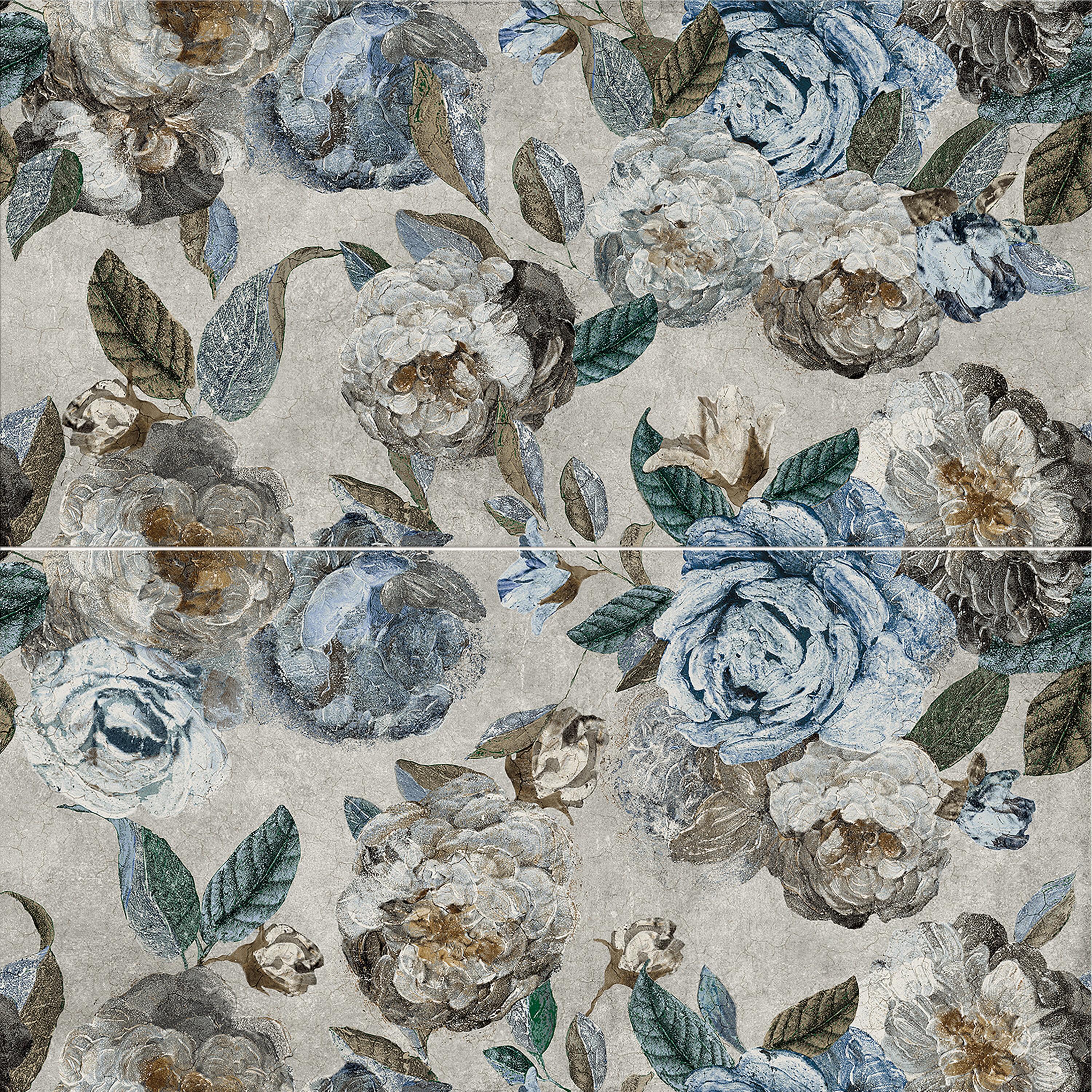 Merola Tile Parete Fiori 24" x 47" Porcelain Natural / Floral Wall & Floor Tile