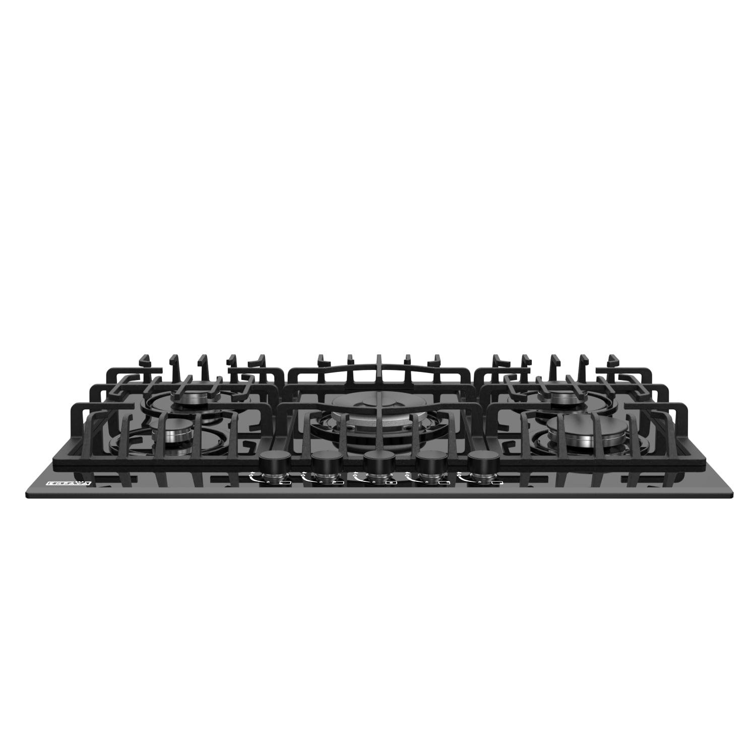 Empava 36" Black 5 Burner Cooktop