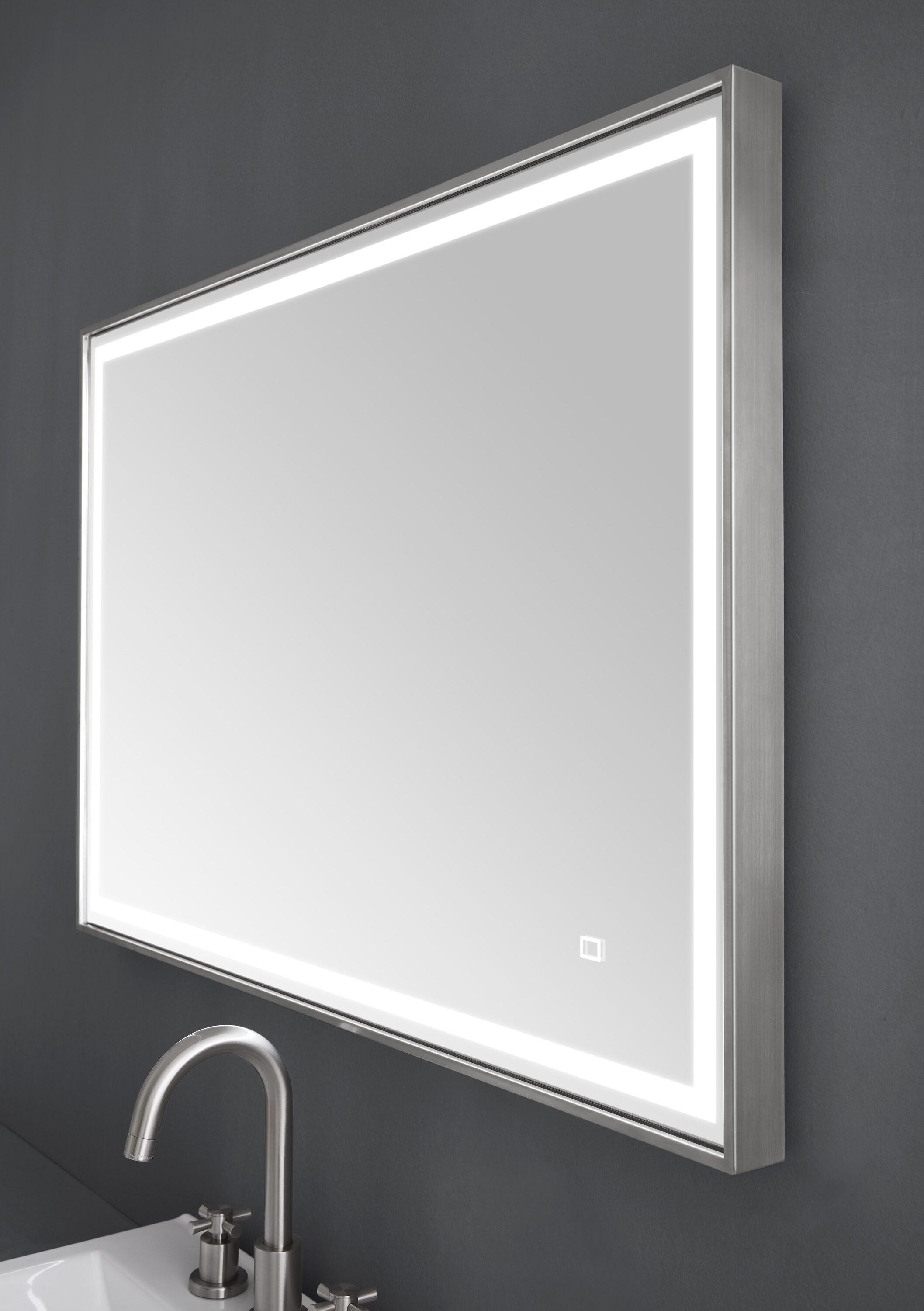 Avanity Led-M59 Led 59-1/16" W X 27-9/16" H Modern Rectangular Stainless Steel Framed