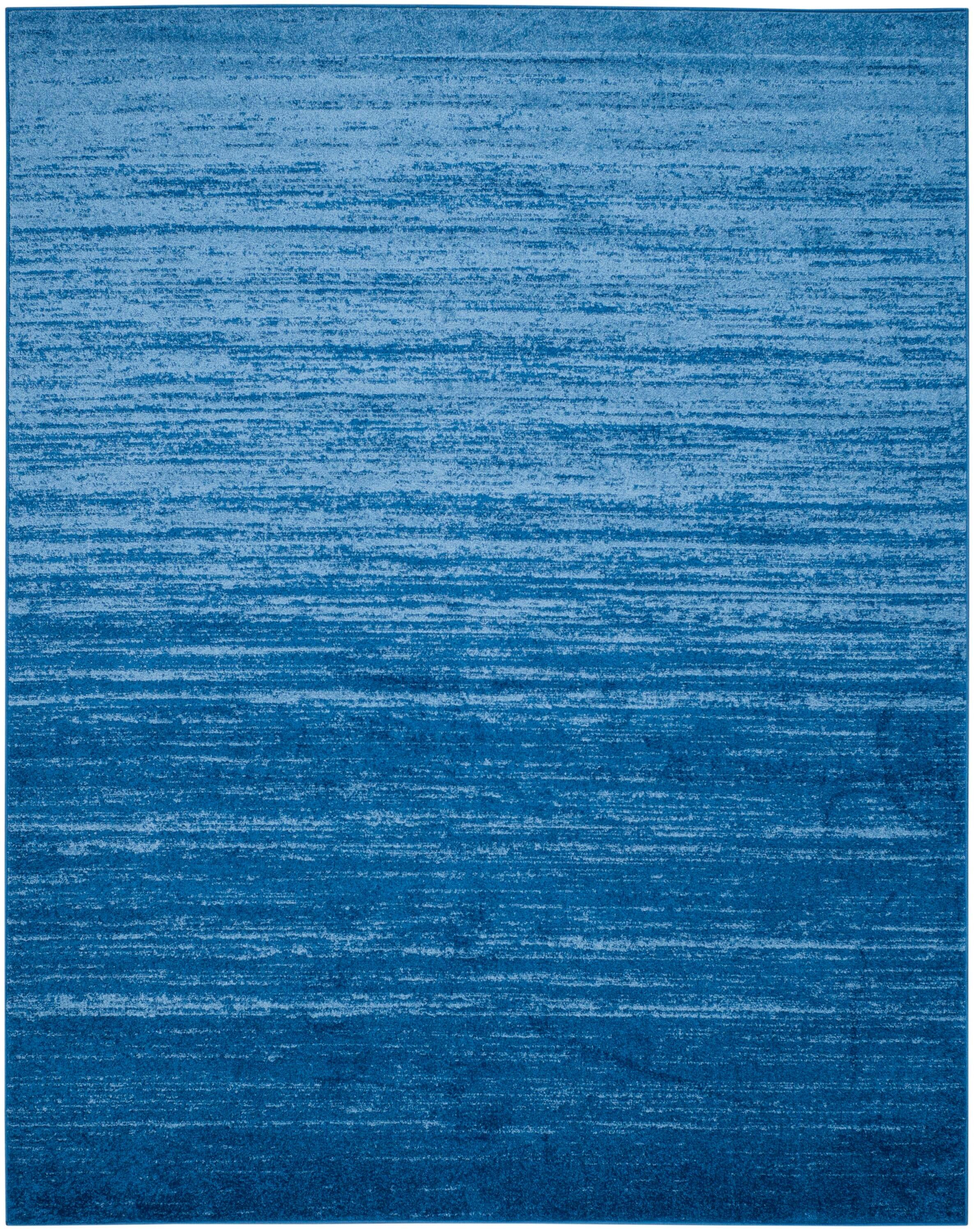 SAFAVIEH Adirondack Esmond Striped Area Rug, Light Blue/Dark Blue, 6' x 9'