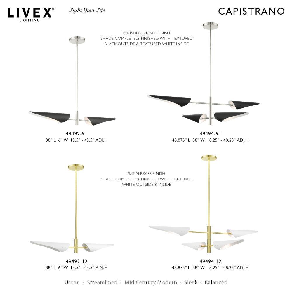 Livex Lighting Capistrano 2 - Light Chandelier in  Brushed Nickel