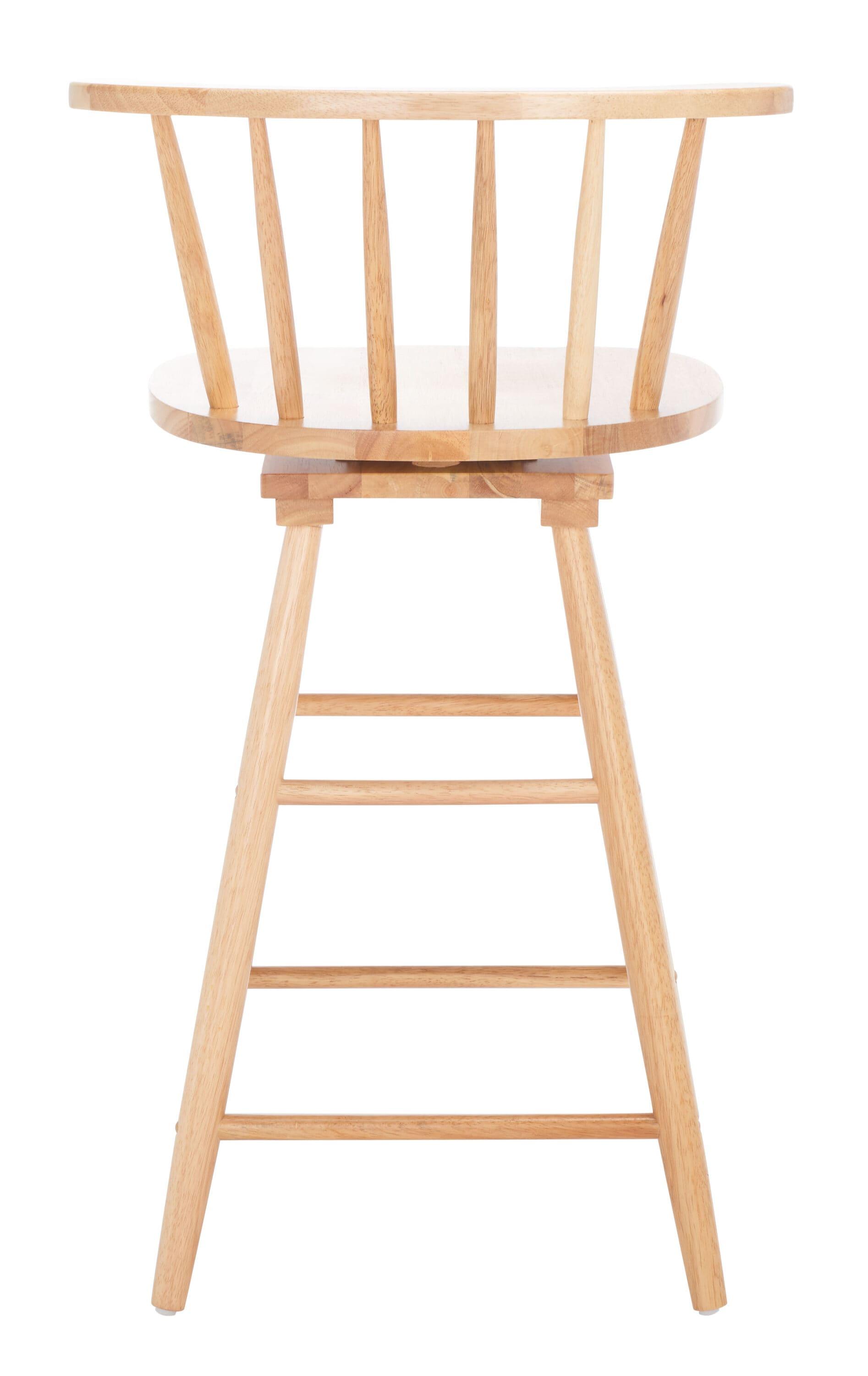 Ray Swivel Counter Stool - Natural - Safavieh