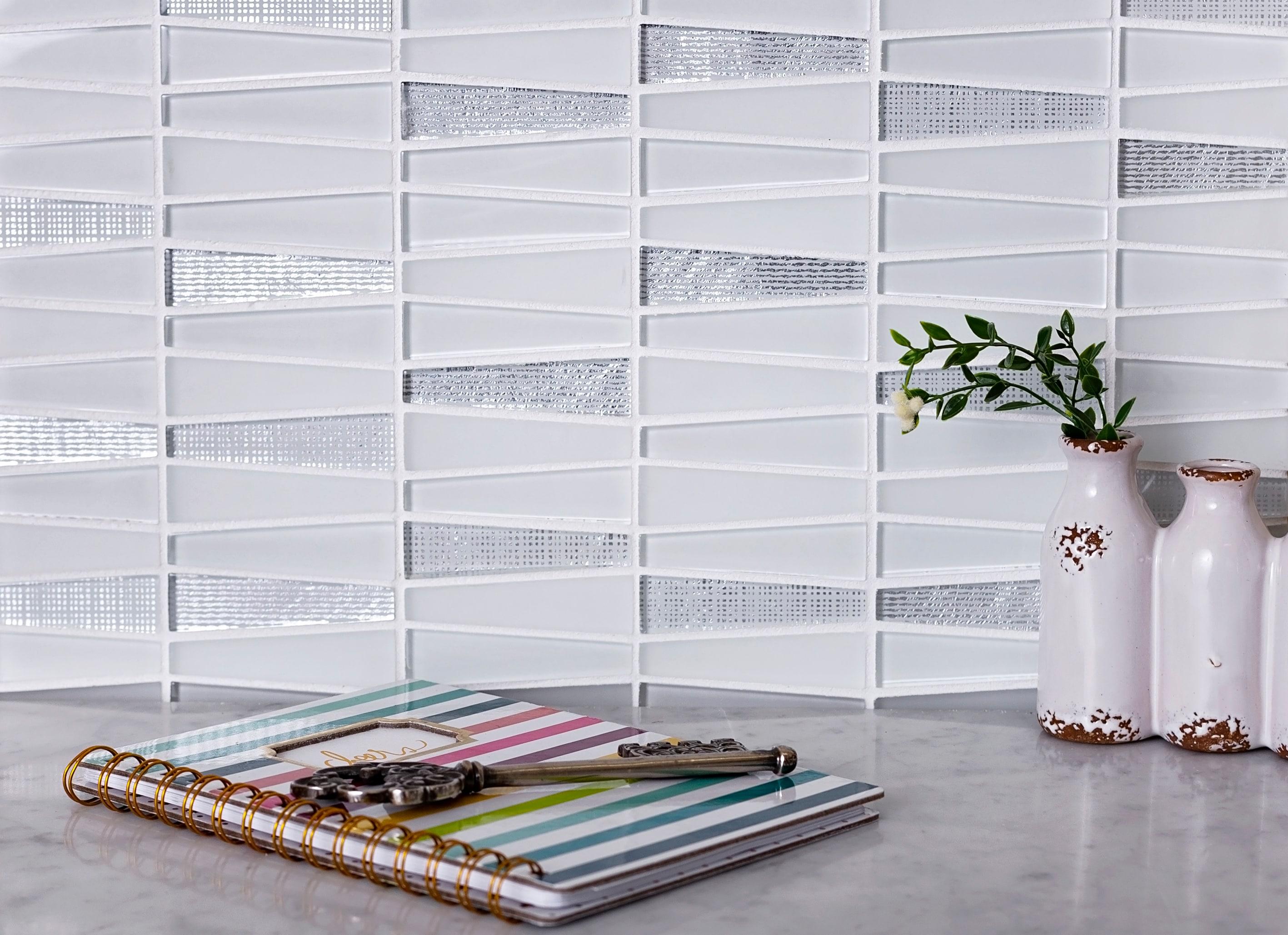 1" x 3" Glass Brick Joint Mosaic Wall and Floor Tile