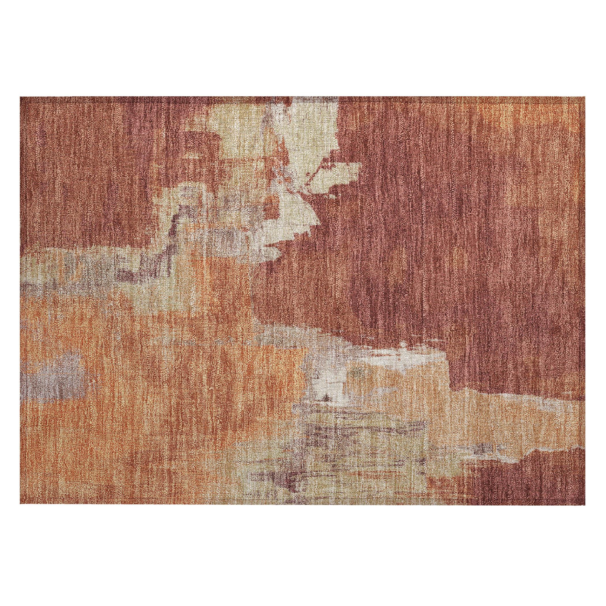 Addison Rugs Chantille Indoor/Outdoor Transitional Ombre Paprika Washable Rectangle Rug, 2'6" x 3'10"
