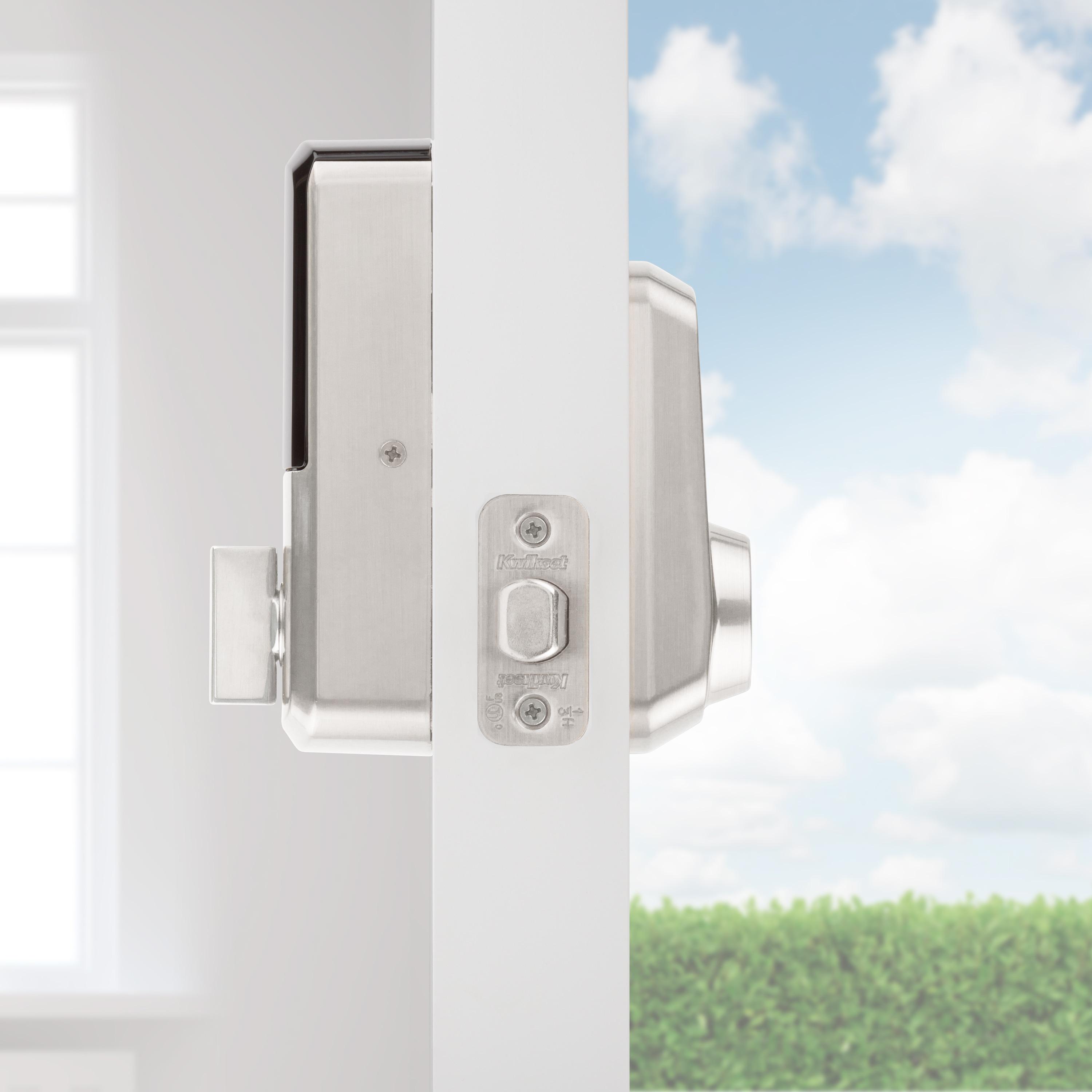 Kwikset Aura Bluetooth Enabled Smart Lock In Satin Nickel, Model # 99420-001