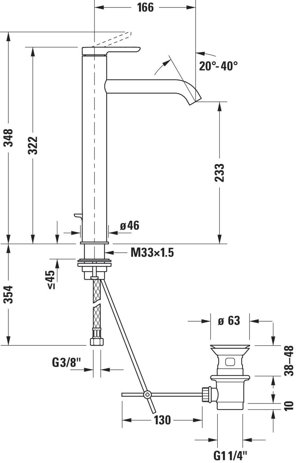 Vessel Sink Bathroom Faucet