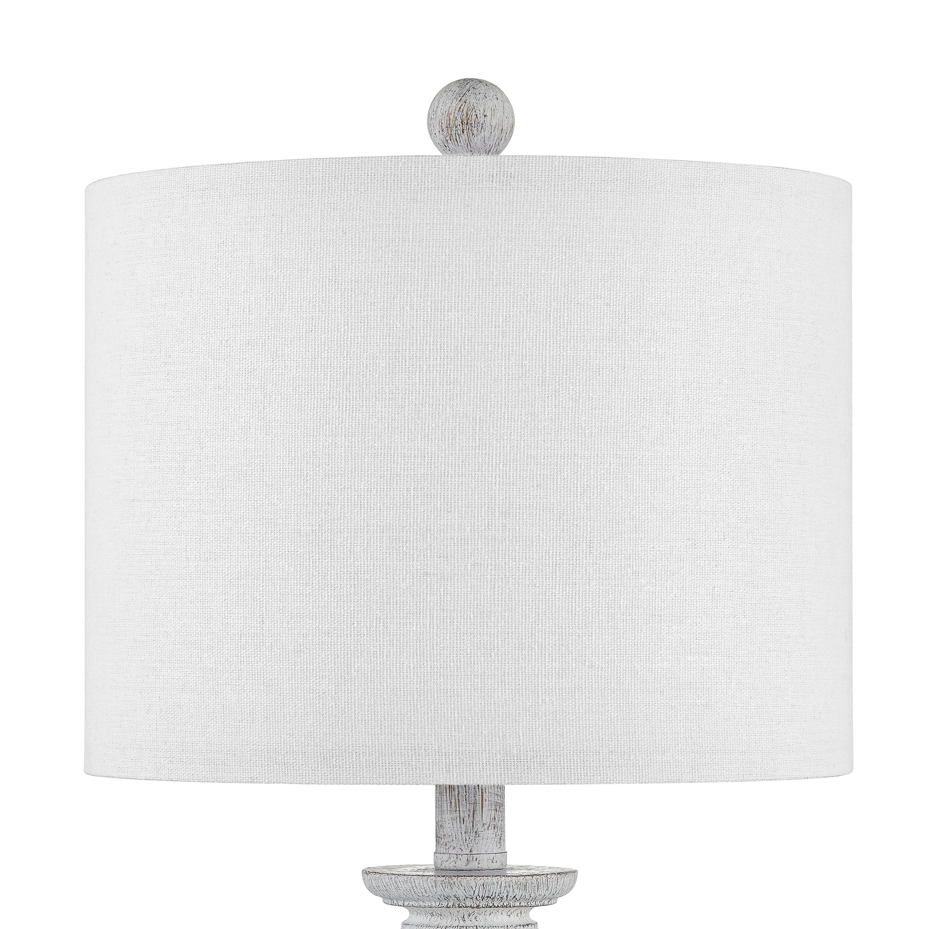 Kawoti  21.75" Farmhouse Table Lamp Set with Fabric Shade(Set of 2) - 11" W x 21.75" H