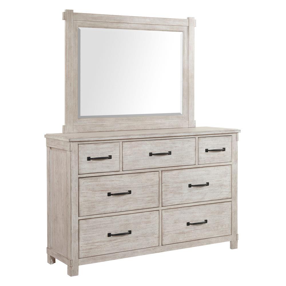 Jack Whitewashed King Bedroom Set with Storage and USB Ports
