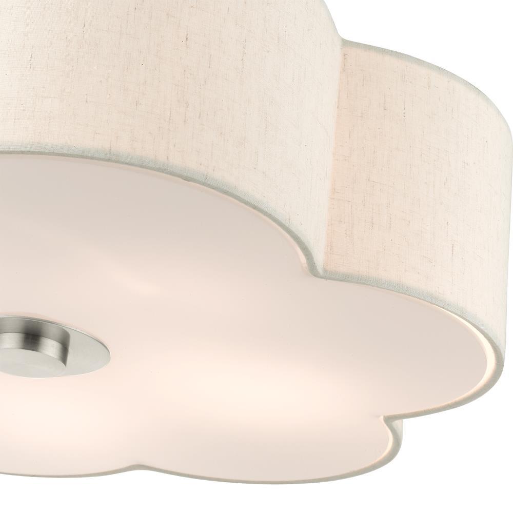 Livex Lighting Solstice 5 - Light Semi-Flush Mount in  Brushed Nickel