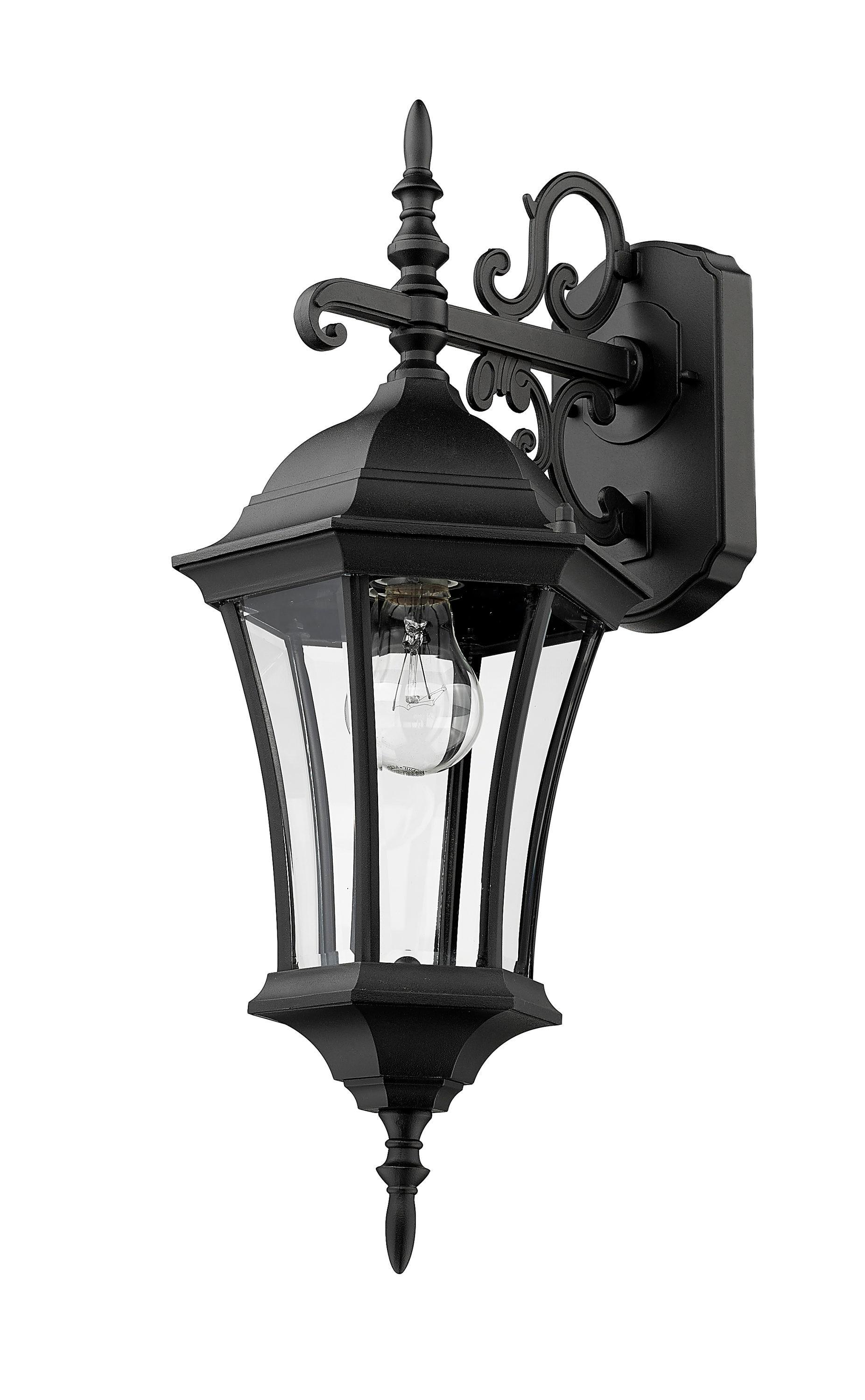 Z-Lite Wakefield Outdoor 1-Light Wall Sconce, Black