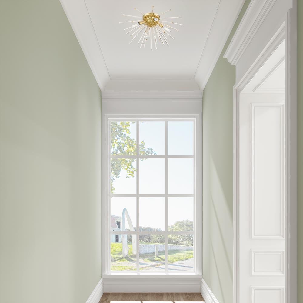 Livex Lighting Utopia 4 - Light Flush Mount in  Satin Brass