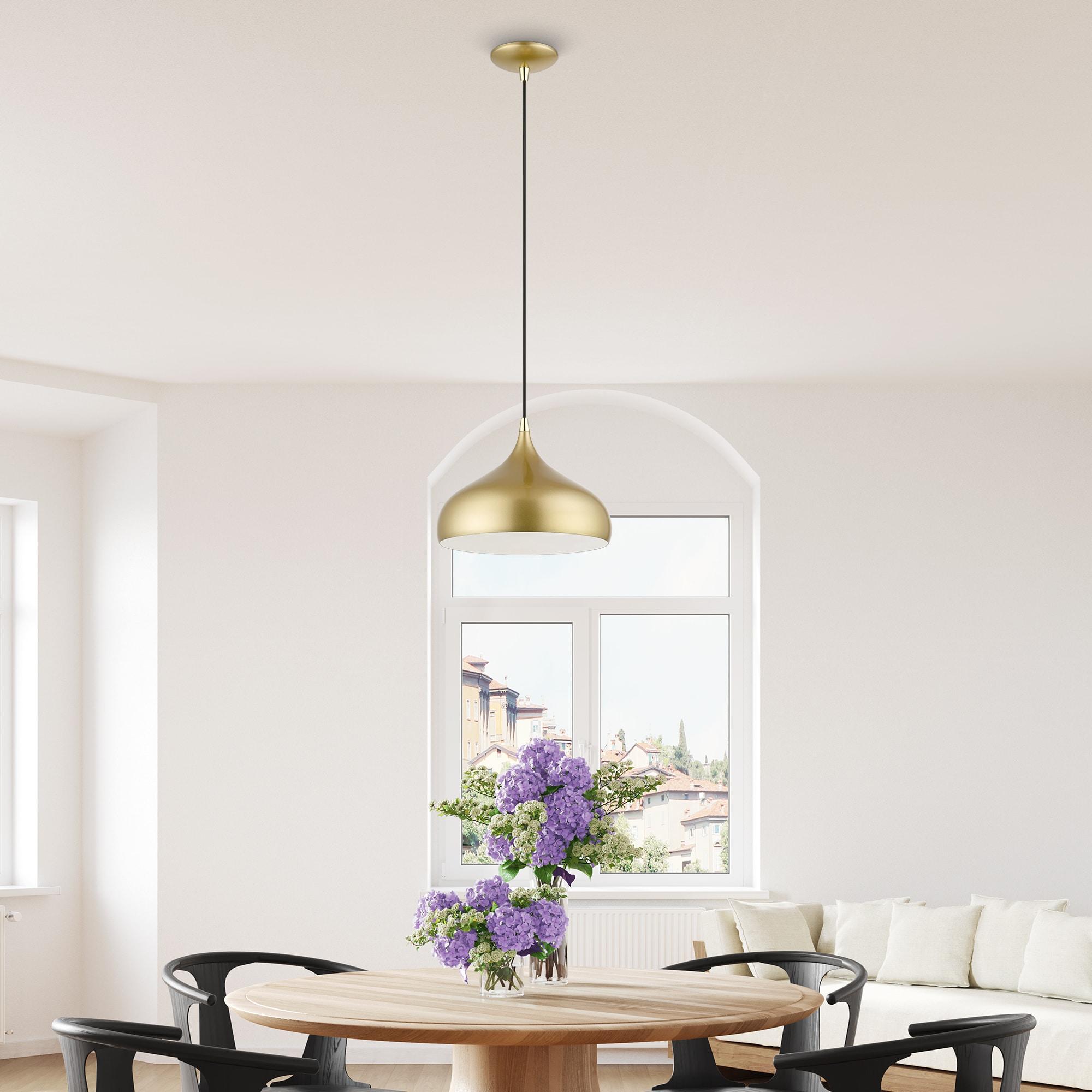 Livex Lighting Amador 1 - Light Pendant in  Soft Gold/Polished Brass