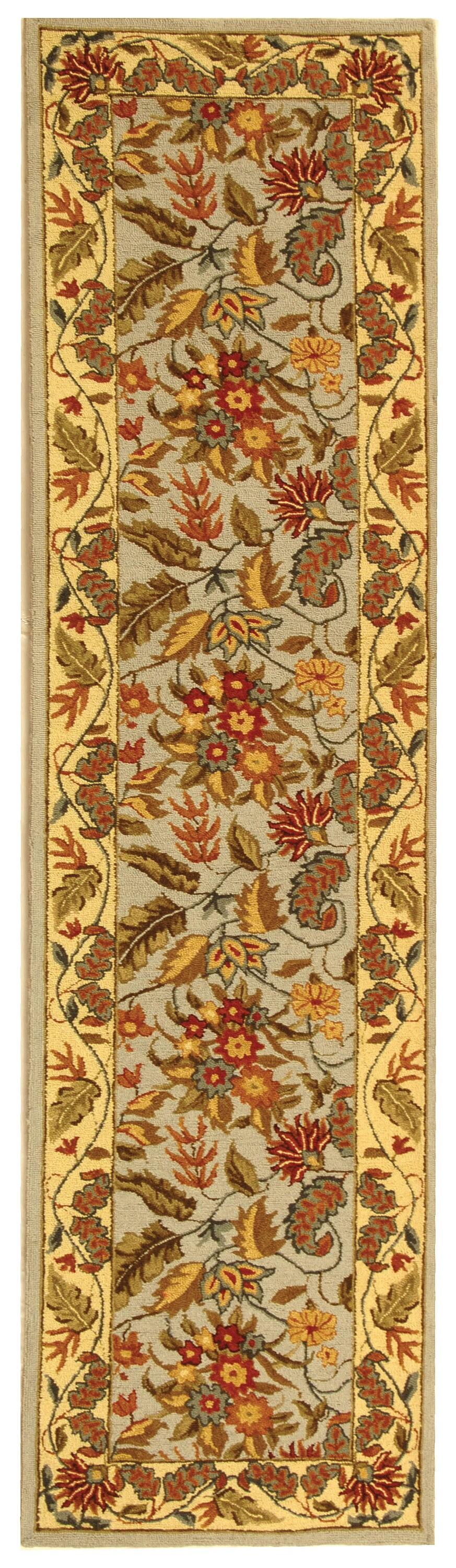 Chelsea HK141 Handmade Runner Rug - 2'6"x20' - Light Blue - Safavieh