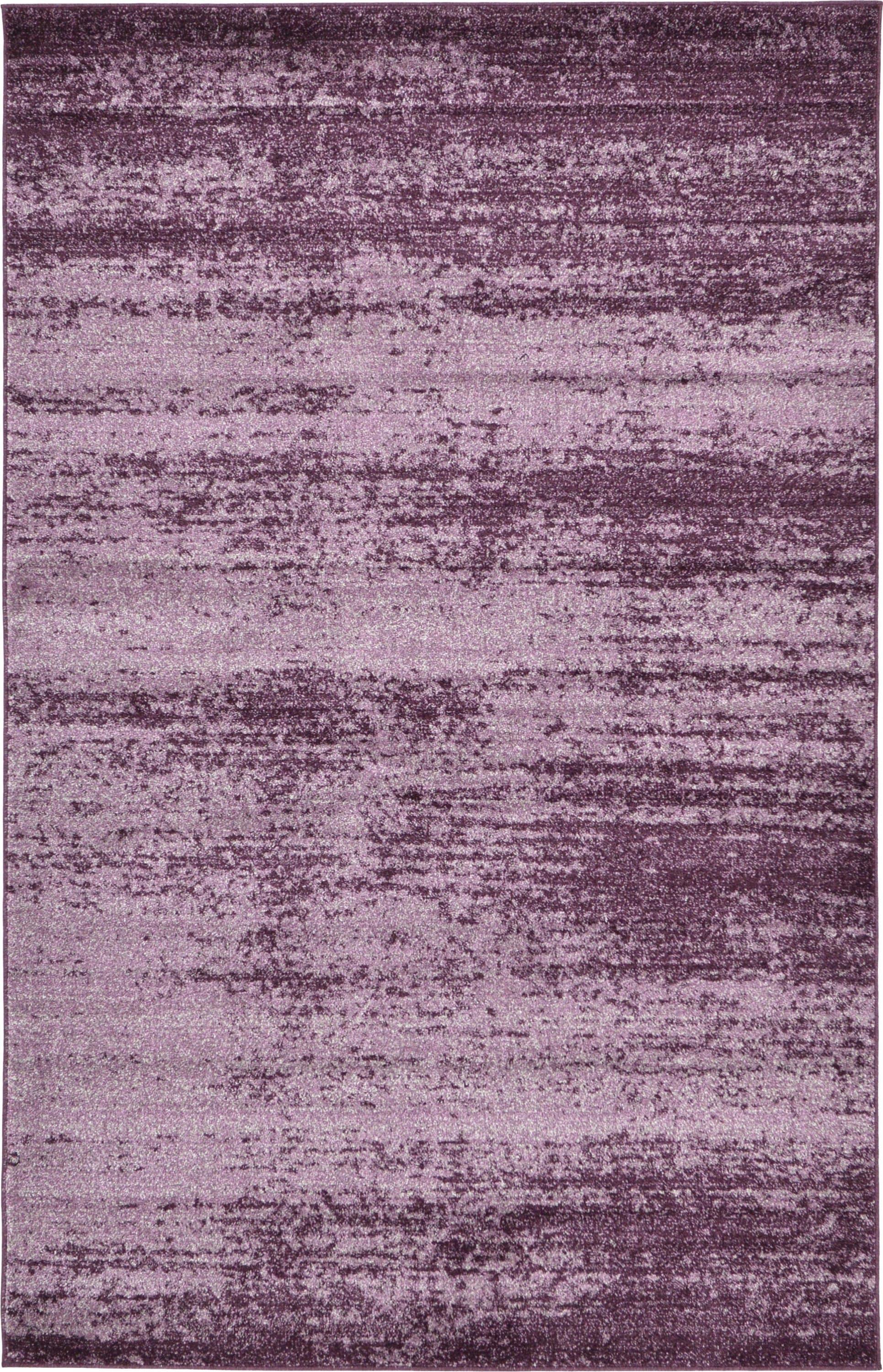 Unique Loom Del Mar Collection Area Rug - Lucille (5' 3" x 8' Rectangle Violet)