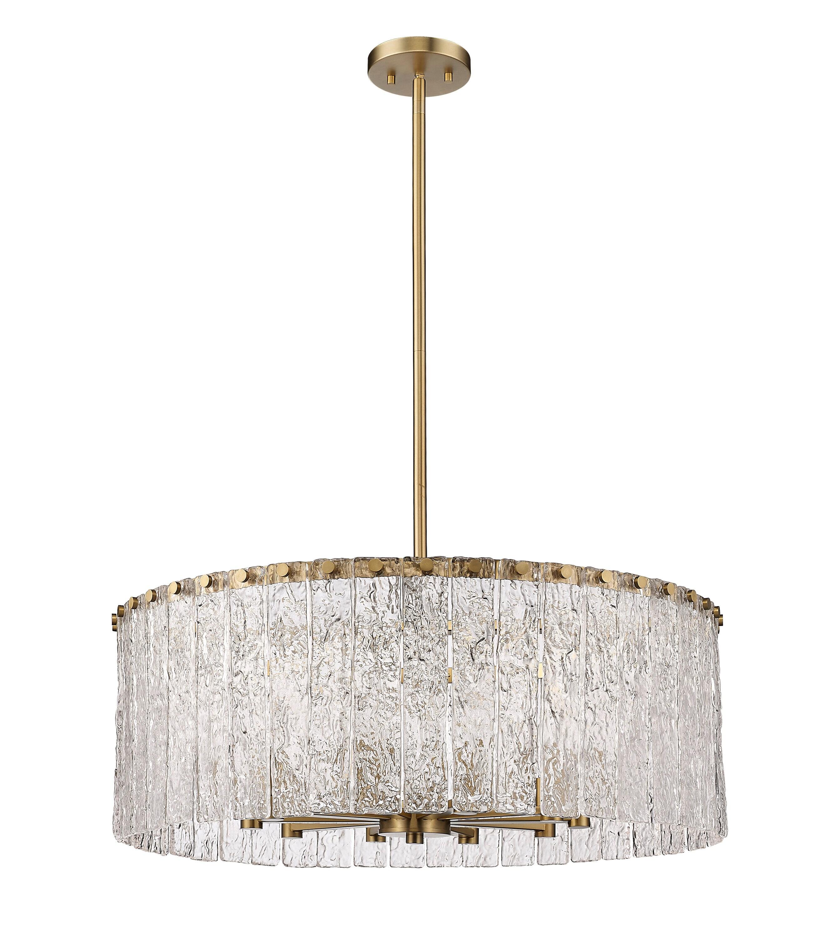 Z-Lite Glacier 10 - Light Chandelier in  Modern Gold