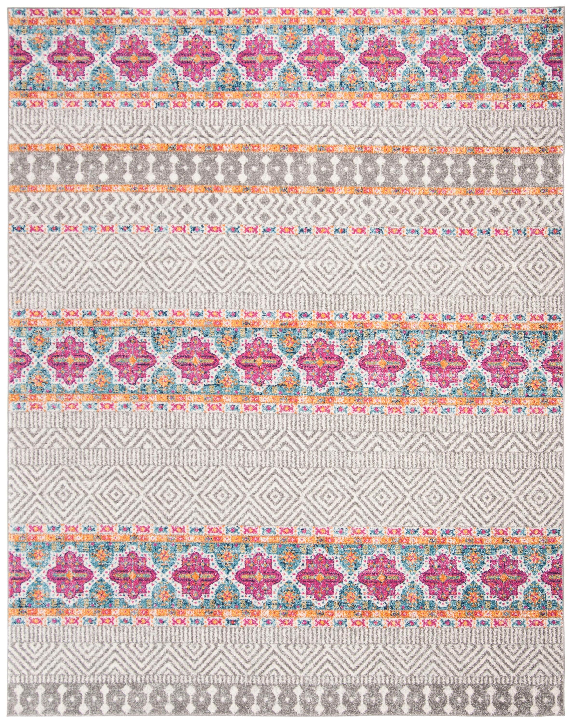 Madison MAD797 Power Loomed Indoor Area Rug - Grey/Ivory - 8'x10' - Safavieh.