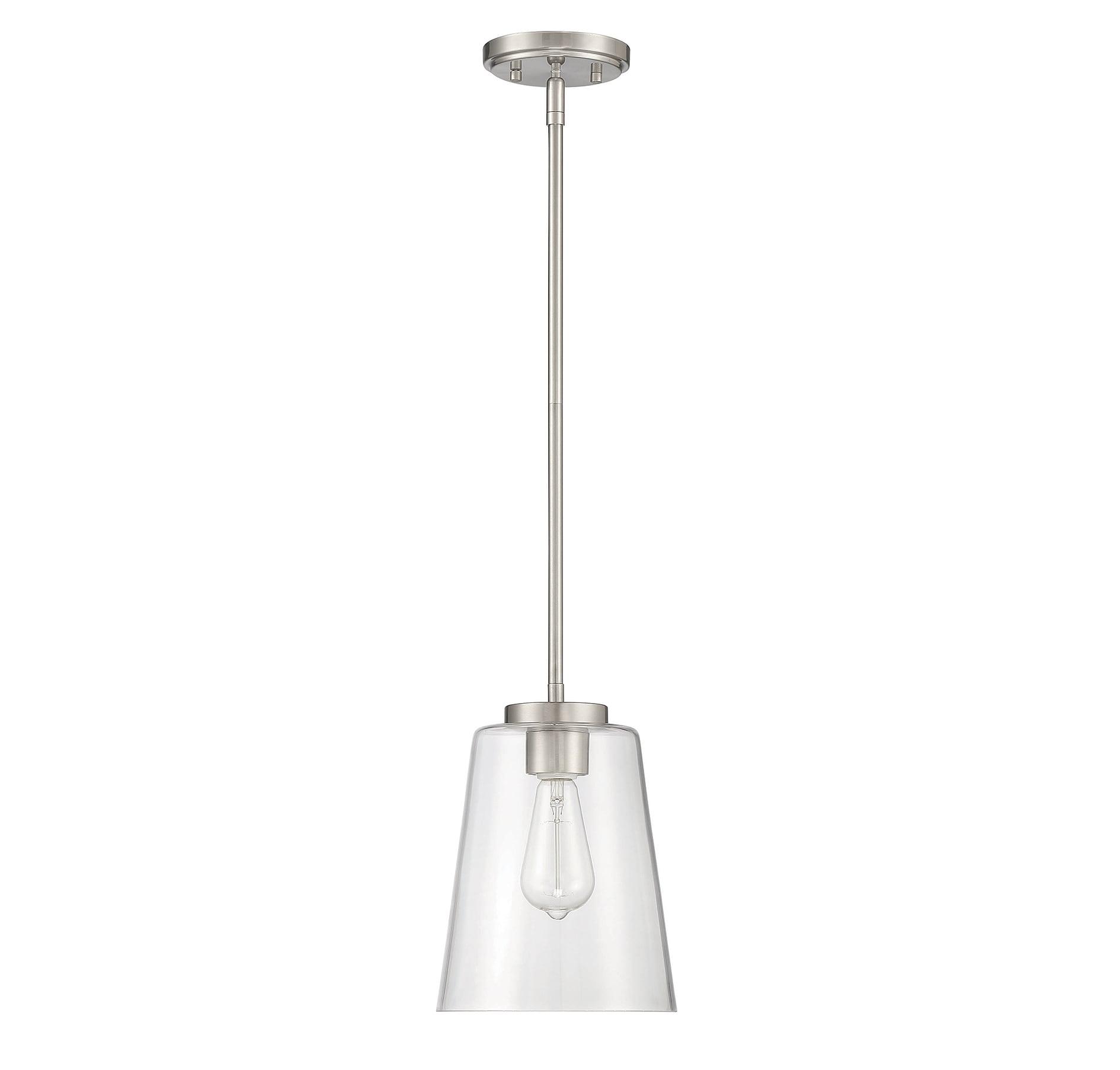 Savoy House Calhoun 1 - Light Pendant in  Satin Nickel