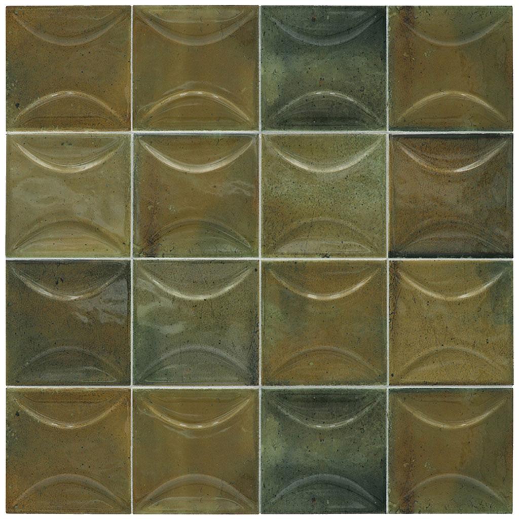 Antiek 3.94 in. x 3.94 in. Glossy Ceramic Square Deco Wall Tile (6.68 sq. ft./case) (60-pack)