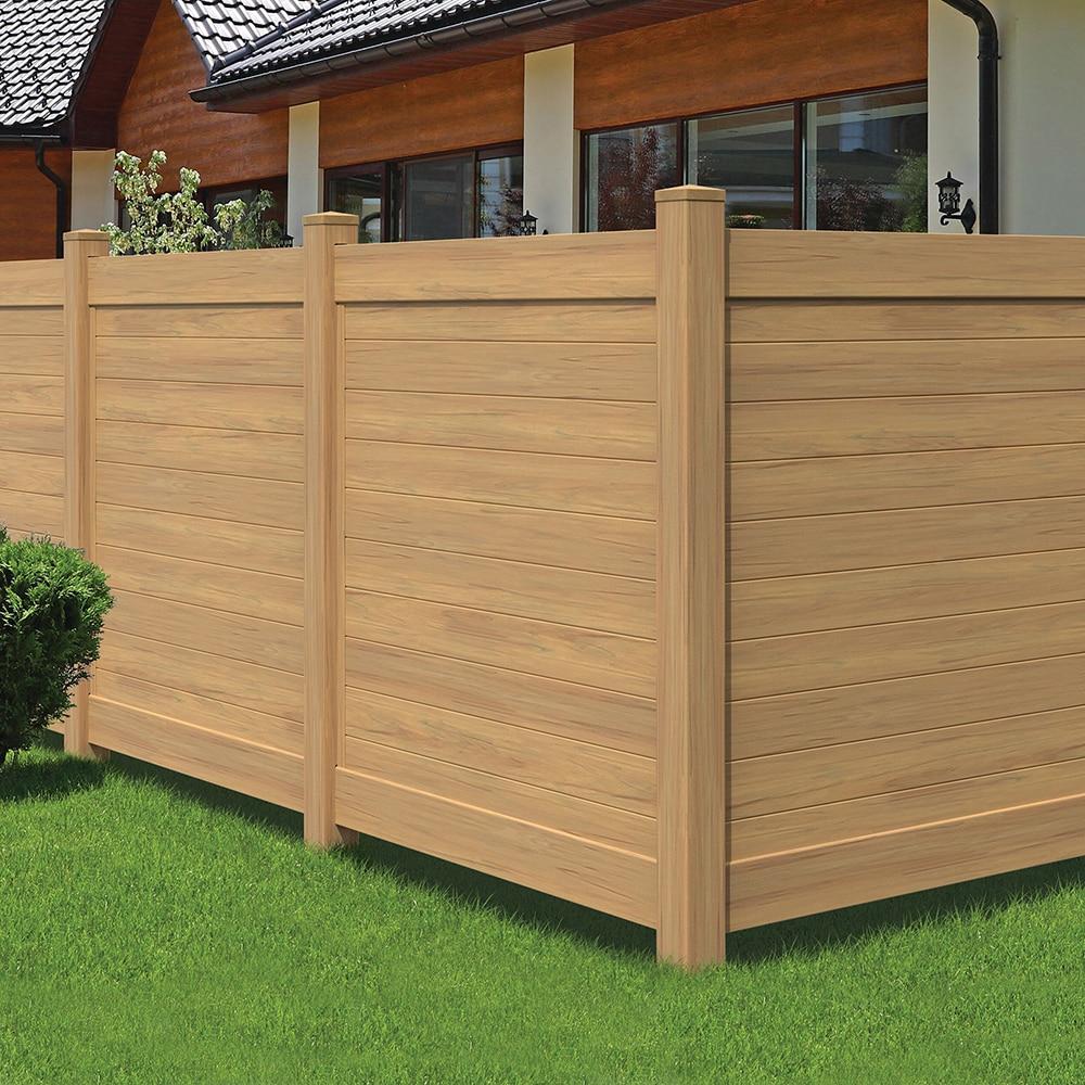 Horizontal Fence Cypress Vinyl Privacy Panel Kit