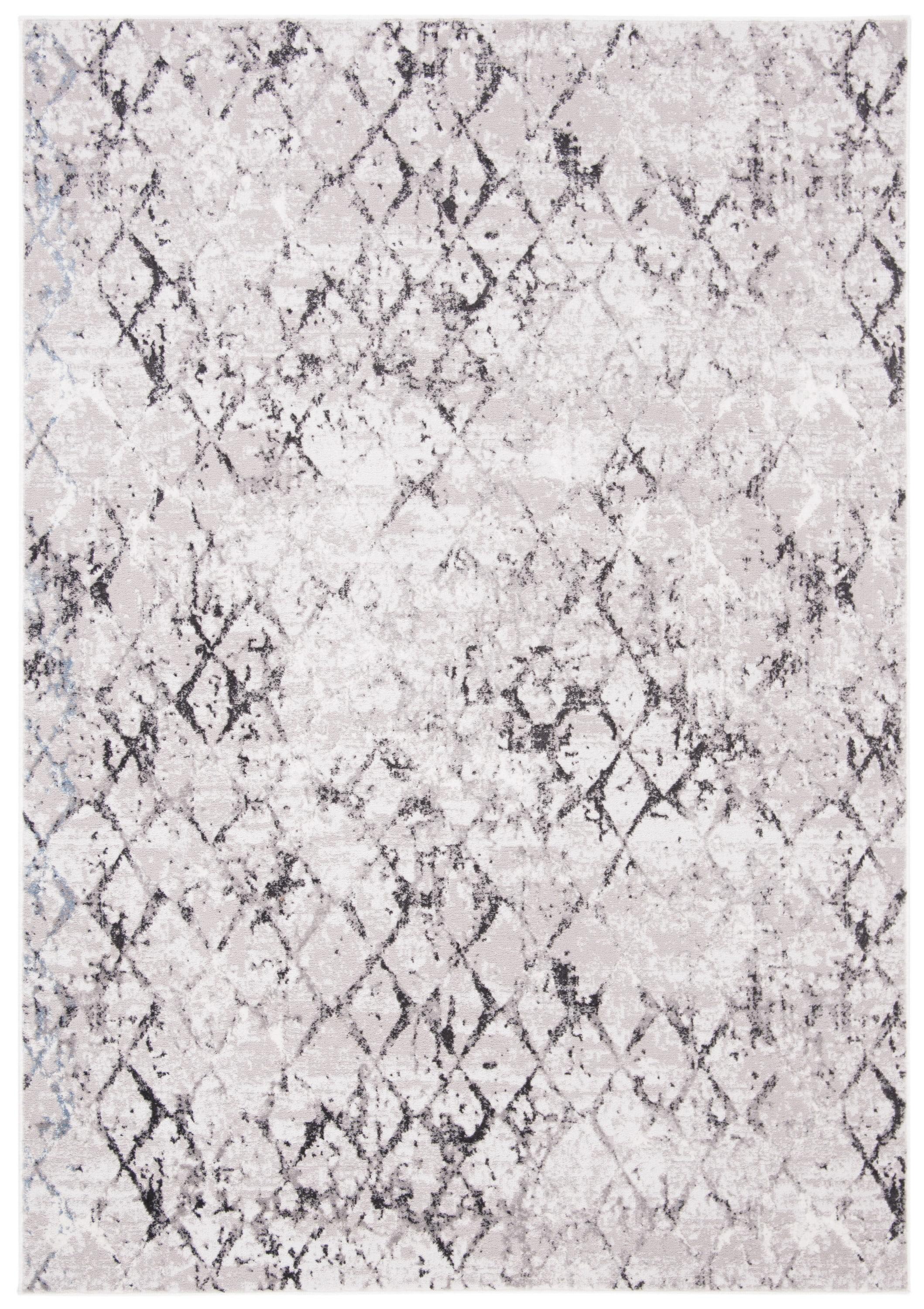 Amelia ALA783 Power Loomed Area Rug  - Grey/Light Grey - 5'3"x7'6" - Safavieh.