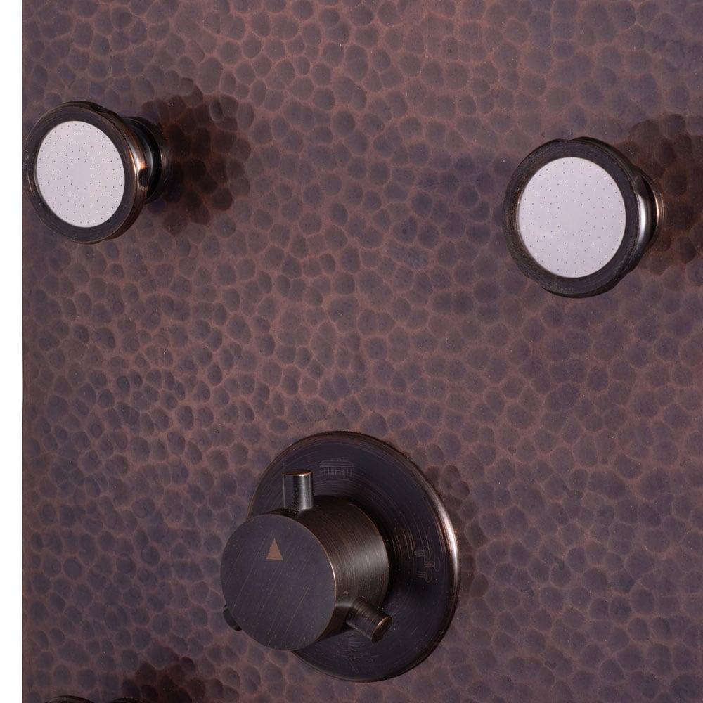 PULSE Sedona ShowerSpa Copper Shower Panel in Oil-Rubbed Bronze