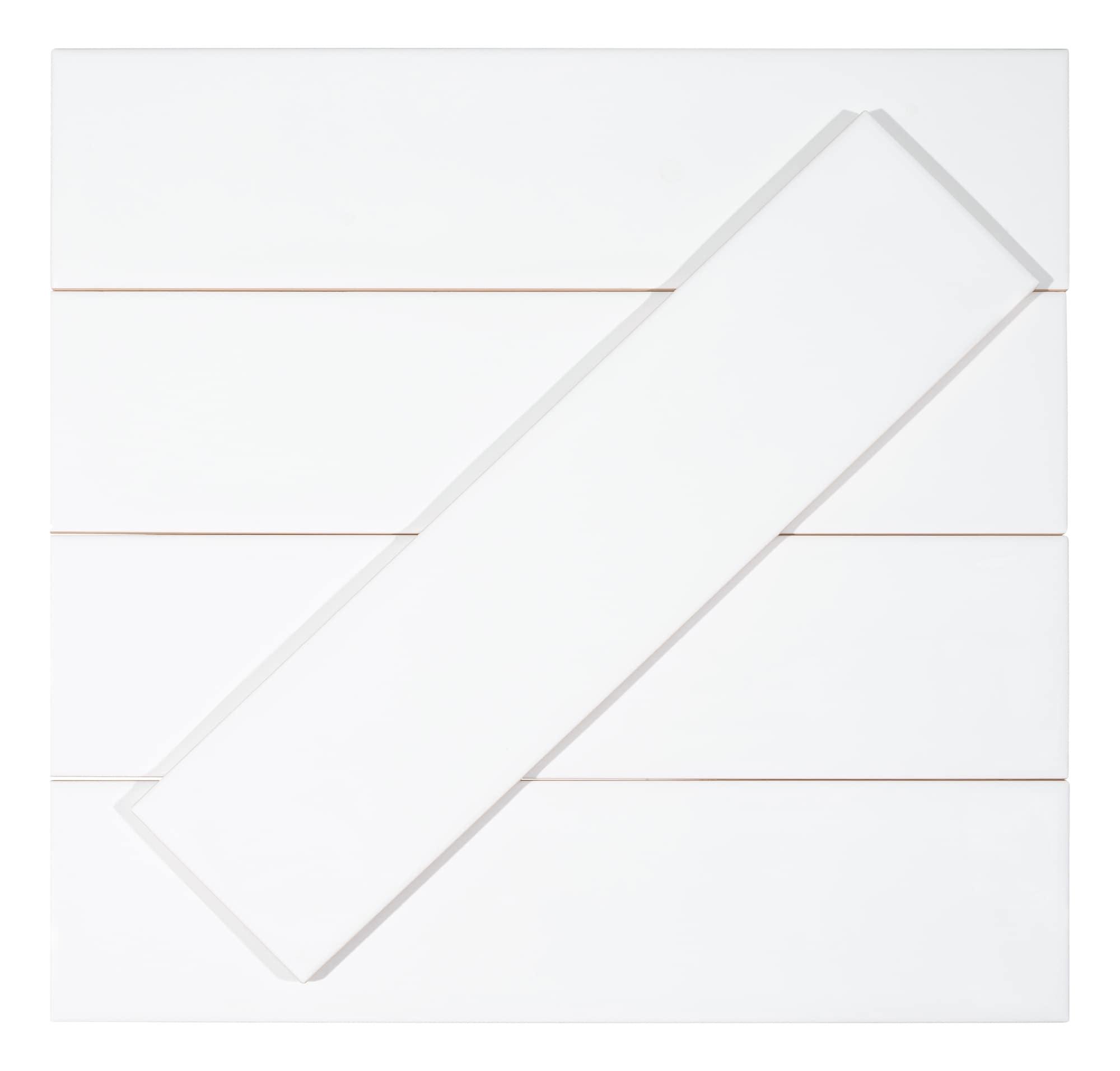 Perfecto-Mirabella 4-in. x 16-in. Subway Metal Look Glossy Ceramic Wall Tile