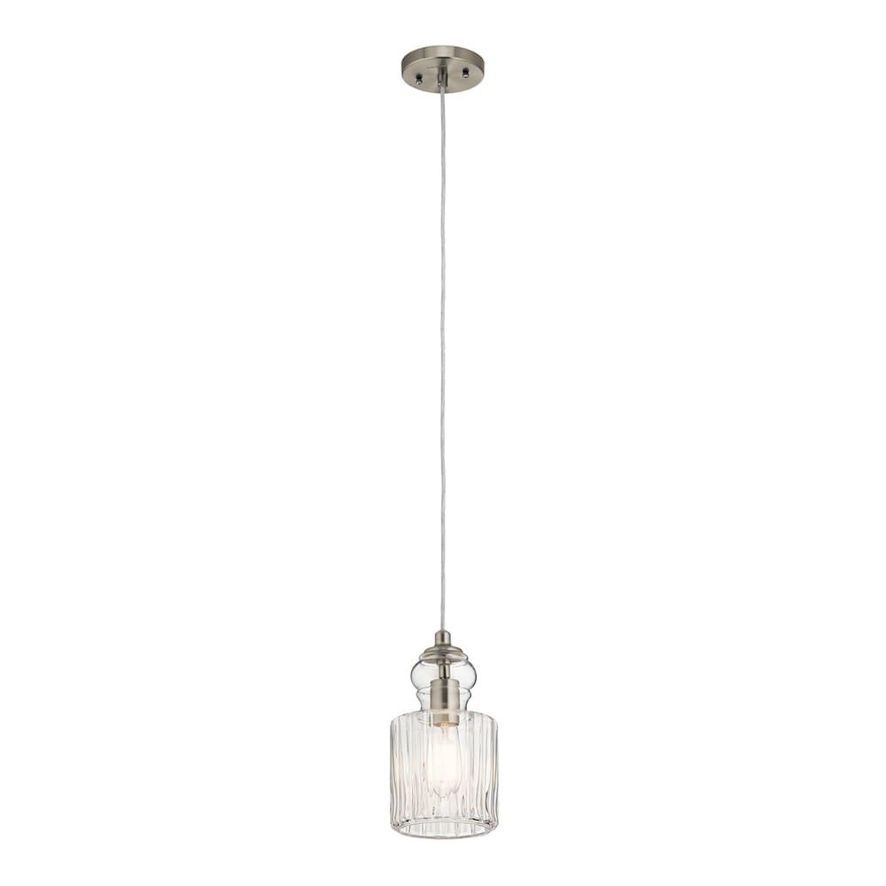 Kichler Lighting Riviera 1 - Light Pendant in  Brushed Nickel